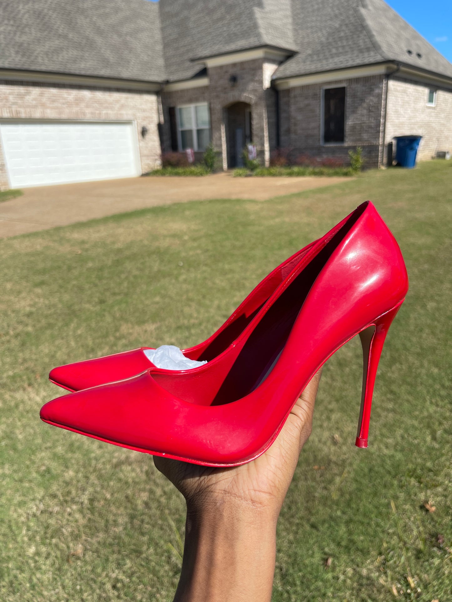 Aldo red heels women sz 8