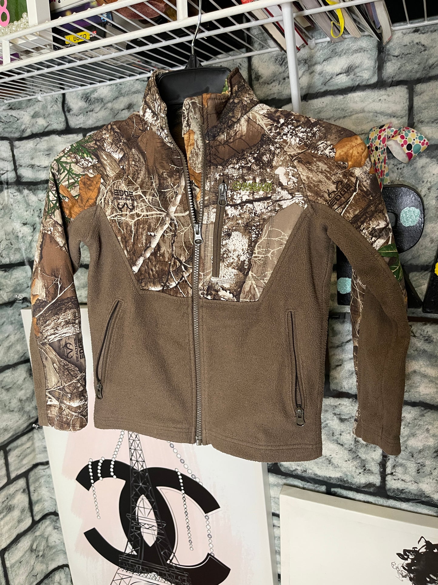 Magellan Brown Camo Jacket Boys sz XS