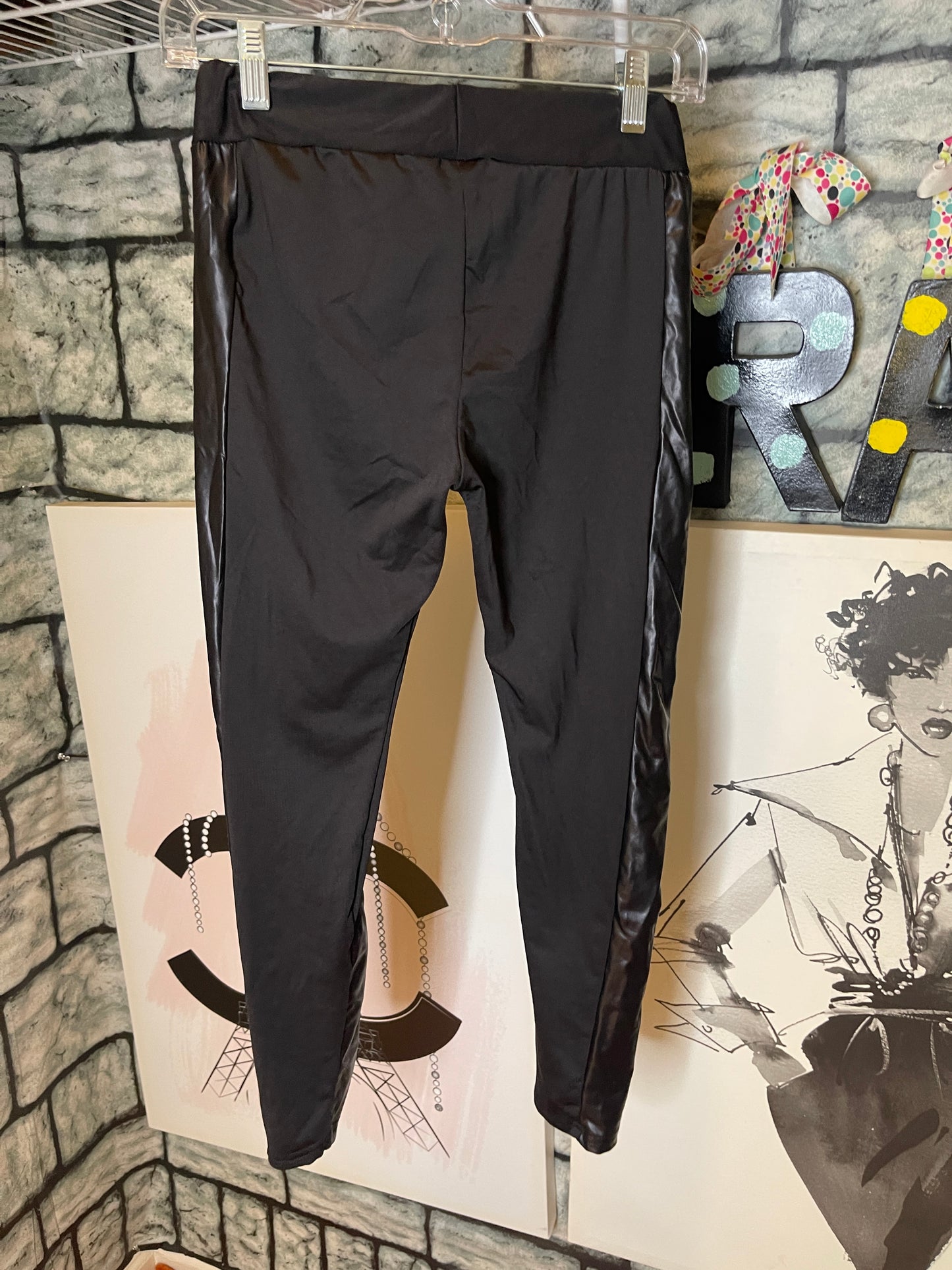 Shein Black Tights Girls sz 11-12Y
