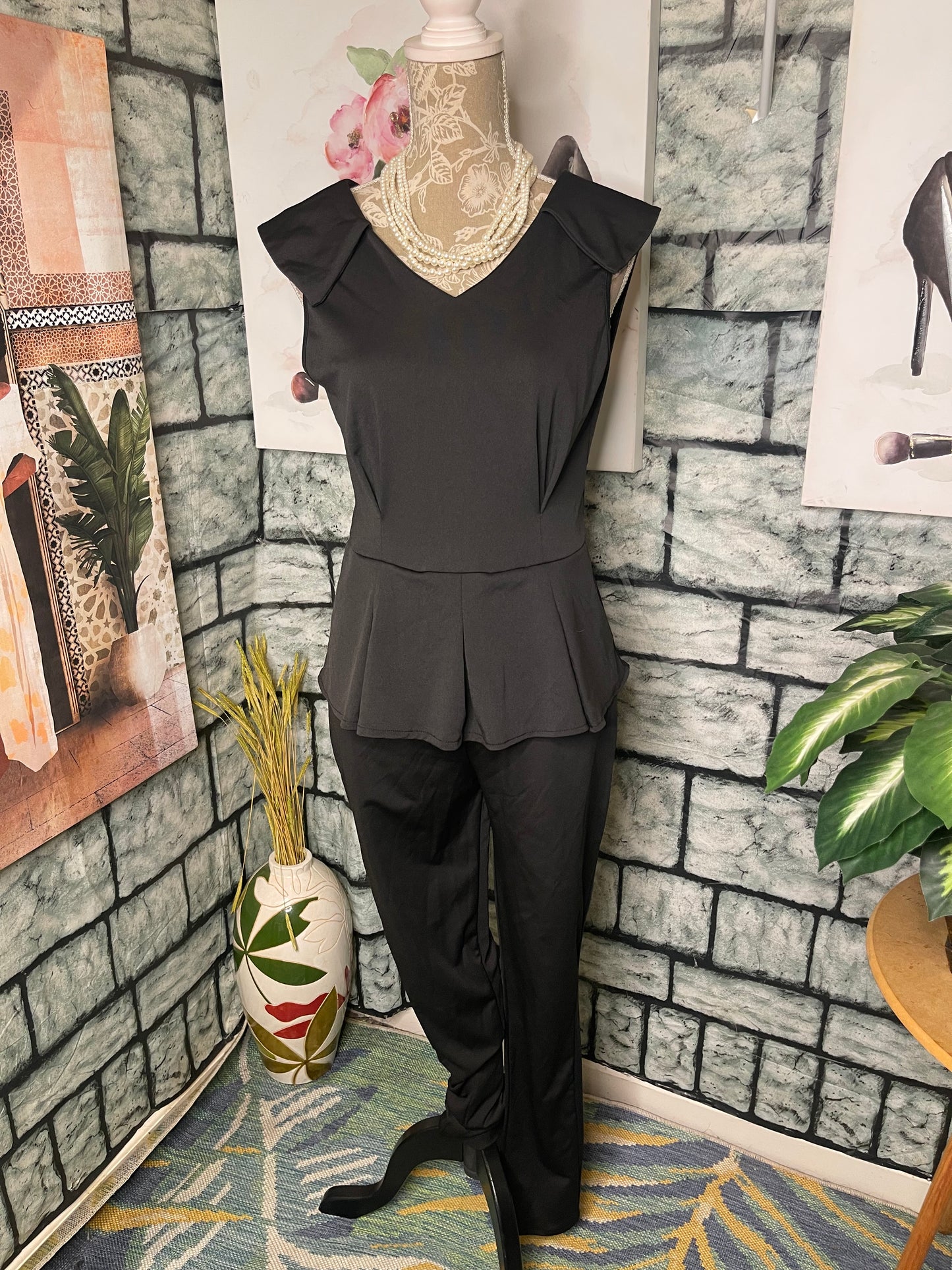 Black Jumpsuit Women sz Small