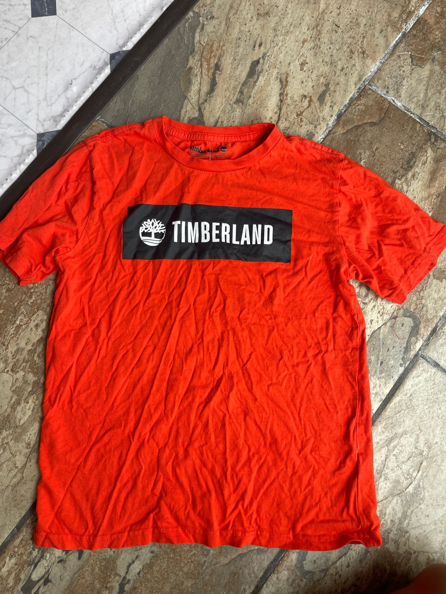 Timberland Orange Shirt Boys sz Large 14/16