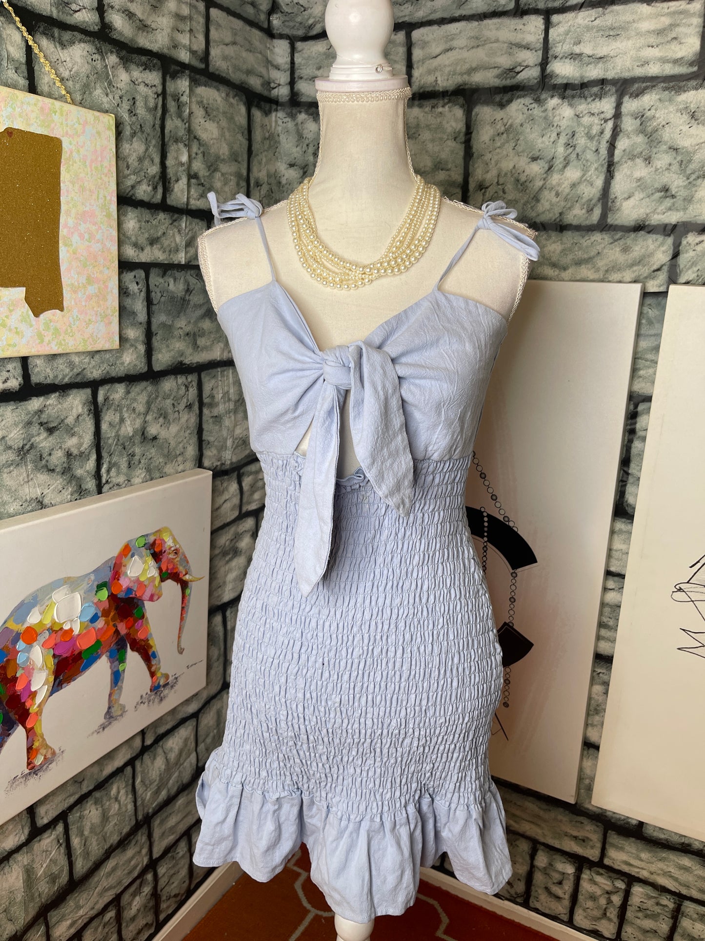 NEW Nasty Gal Blue Dress Women sz 4