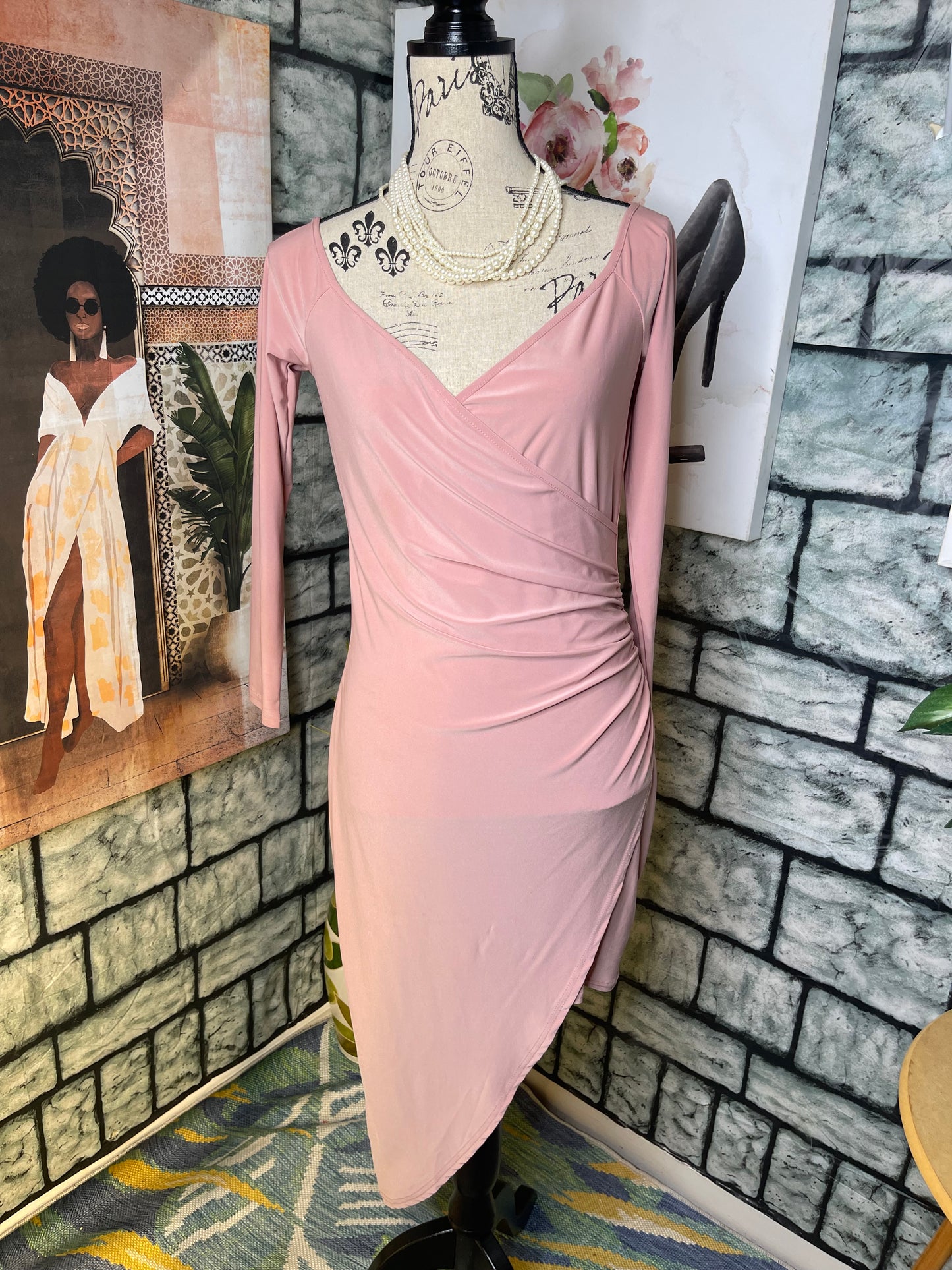 MisGuided Pink Dress Women sz 8