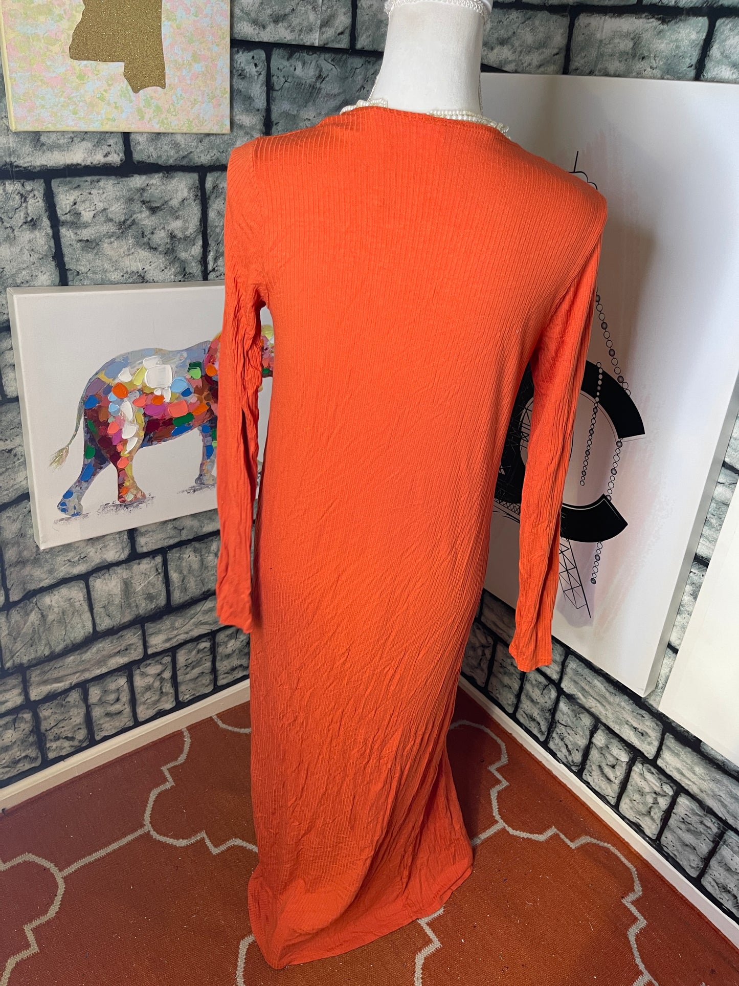 GoodtimeUSA Orange Coverup Women Sz Medium