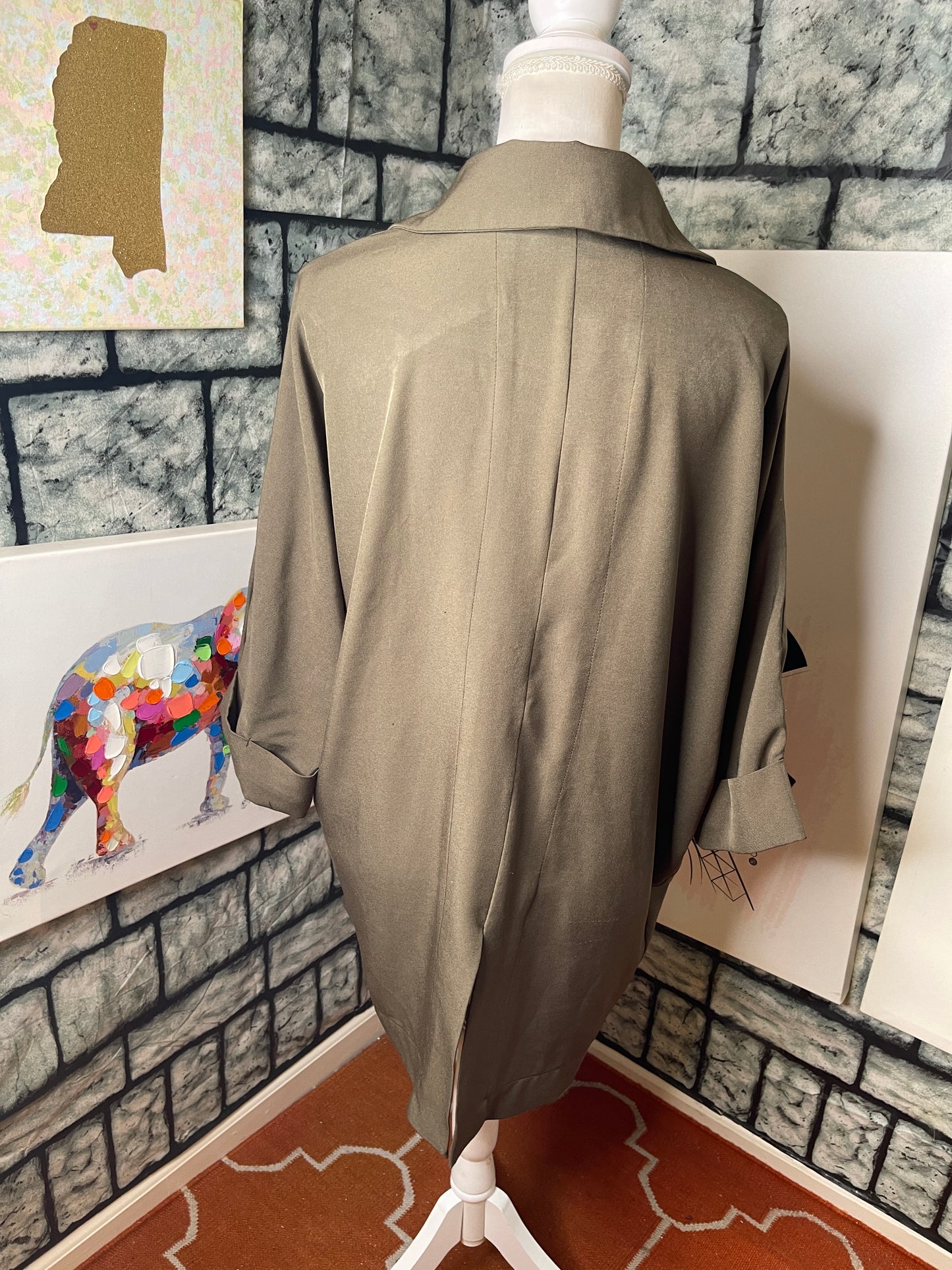 Sweet Rain Green Cover Blouse Women sz Medium