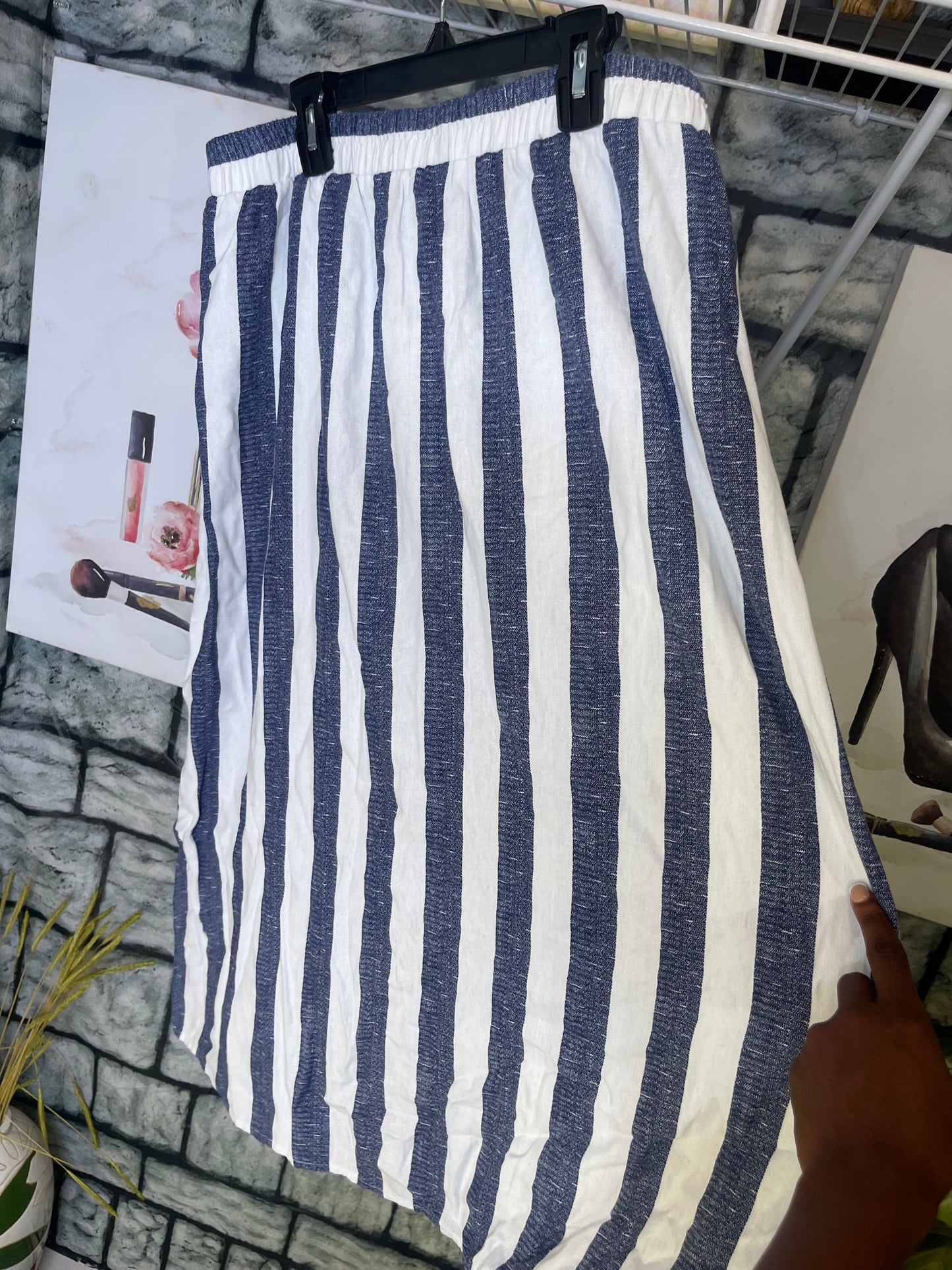 Modern Attraction Blue White Skirt Women sz Large
