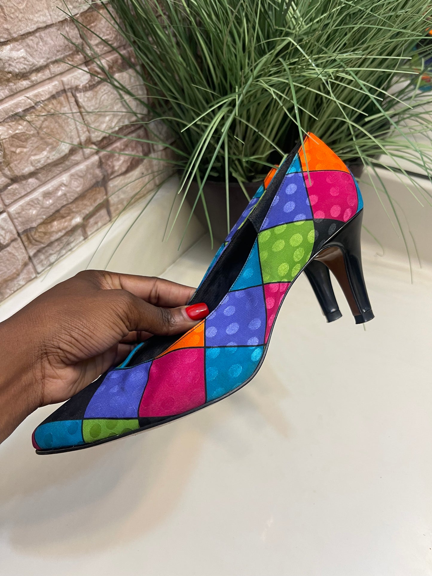 Colorful Low Heels Women sz 9