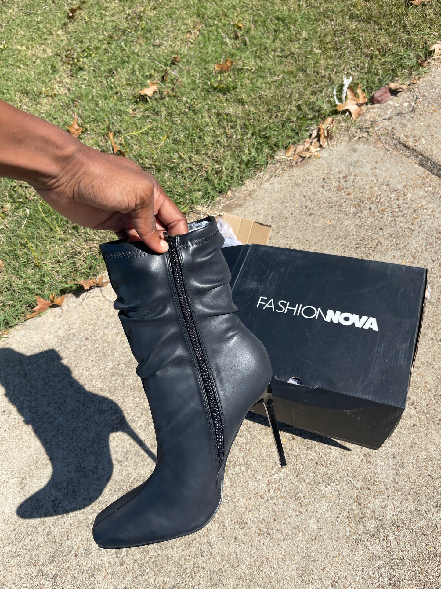 NEW Fashion Nova black heels women sz 8.5