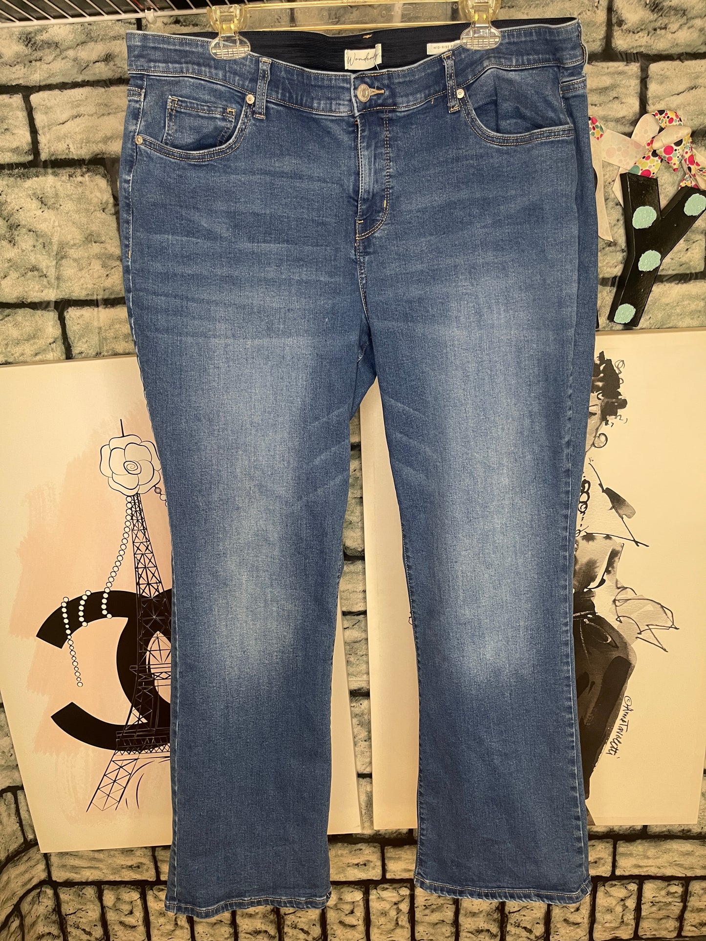 Wednesday Blue Jeans Women sz 18