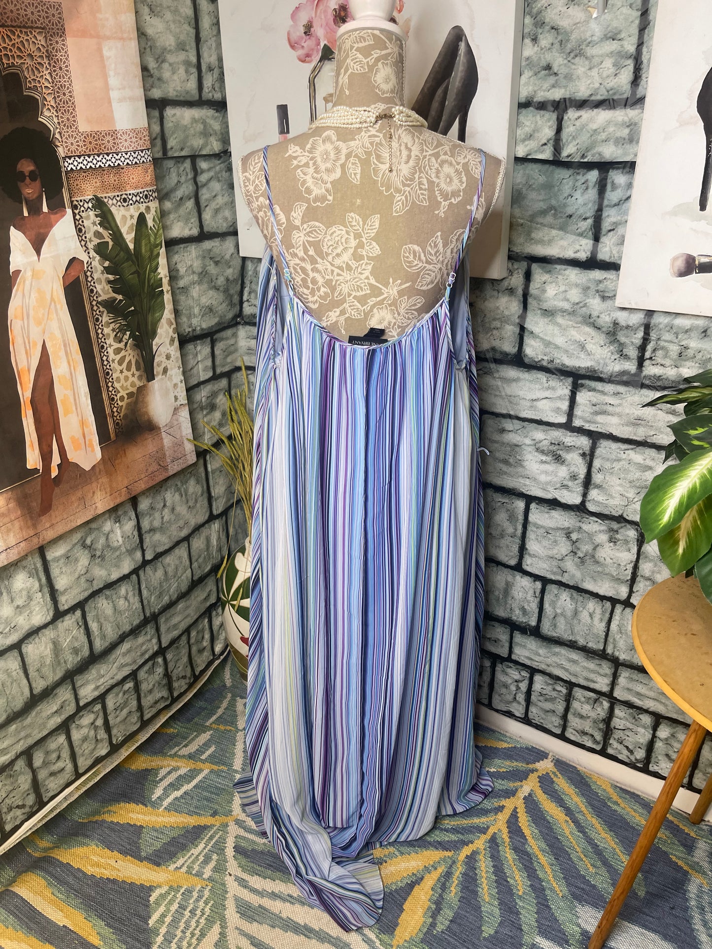 Lane Bryant Purple Blue Dress Women sz 18/20