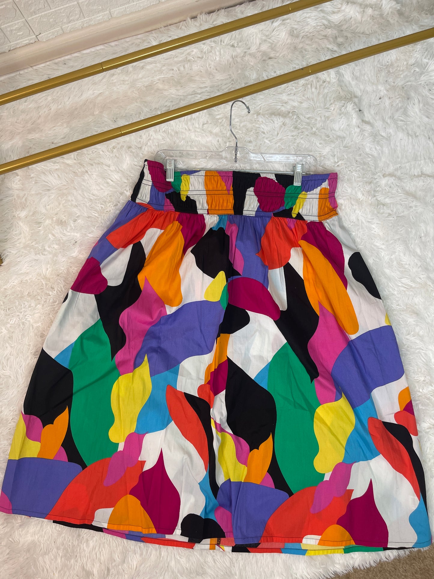 A New Day Colorful Skirt Women sz XL
