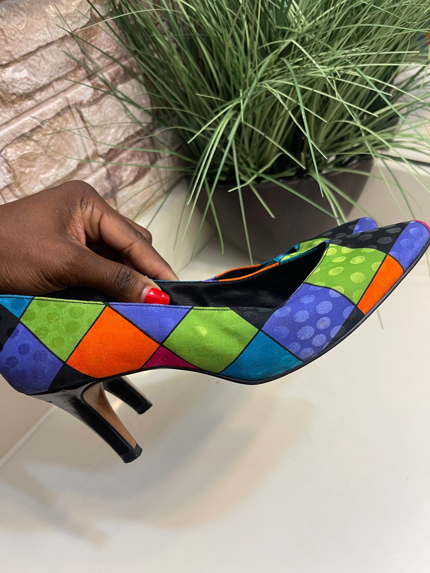 Colorful Low Heels Women sz 9