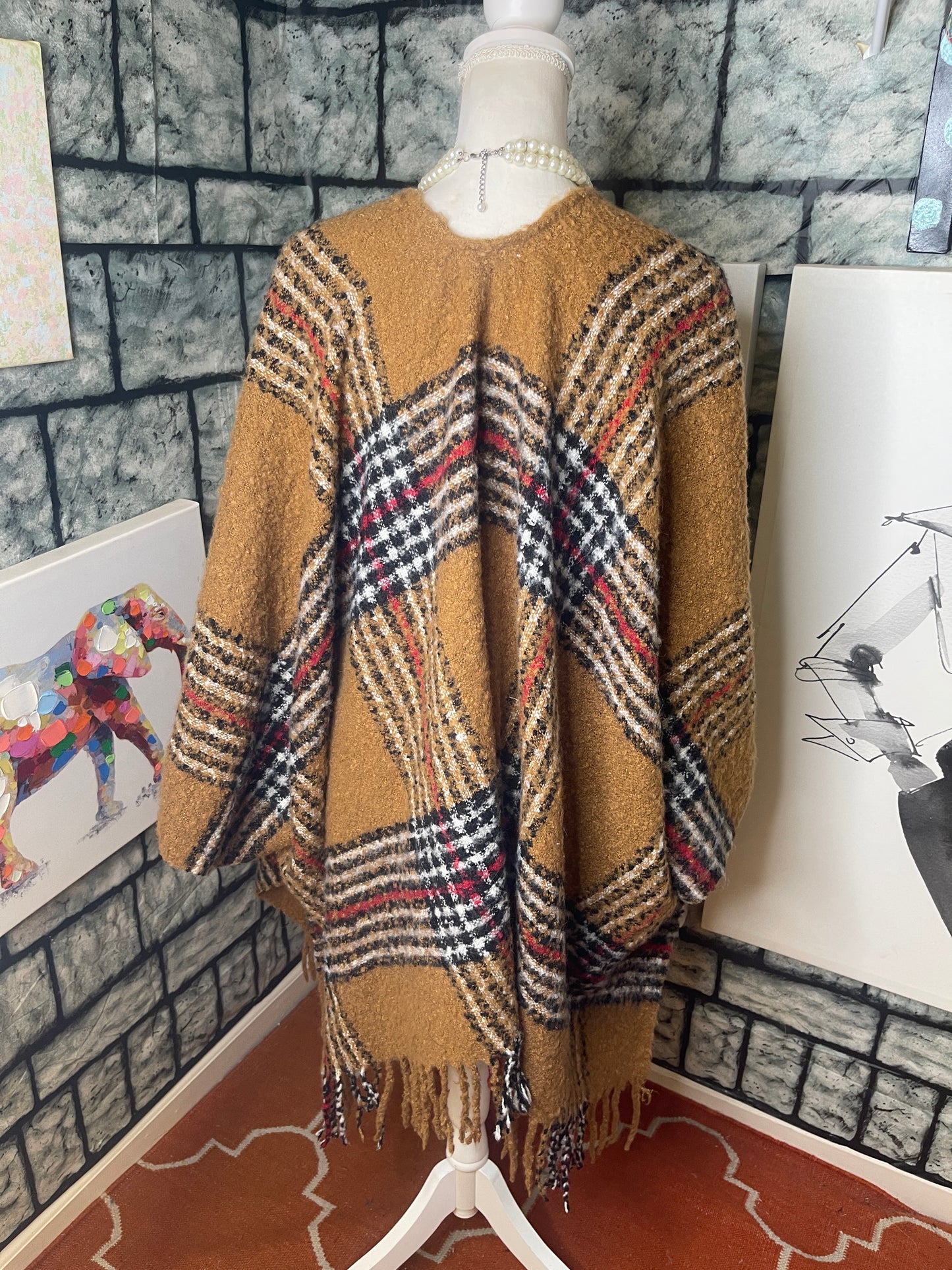 Alessia Brown Tan Cover Women sz One Size