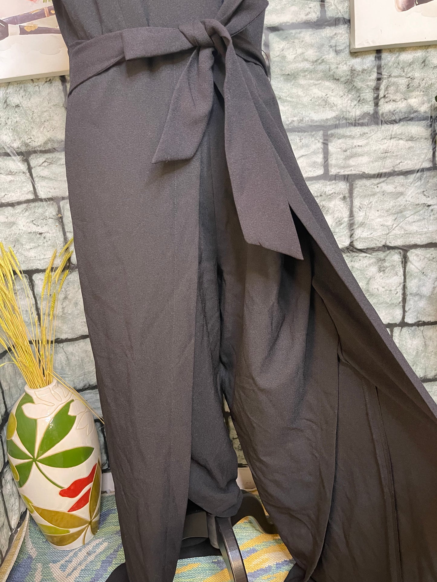 INC Black Jumpsuit Women sz 10