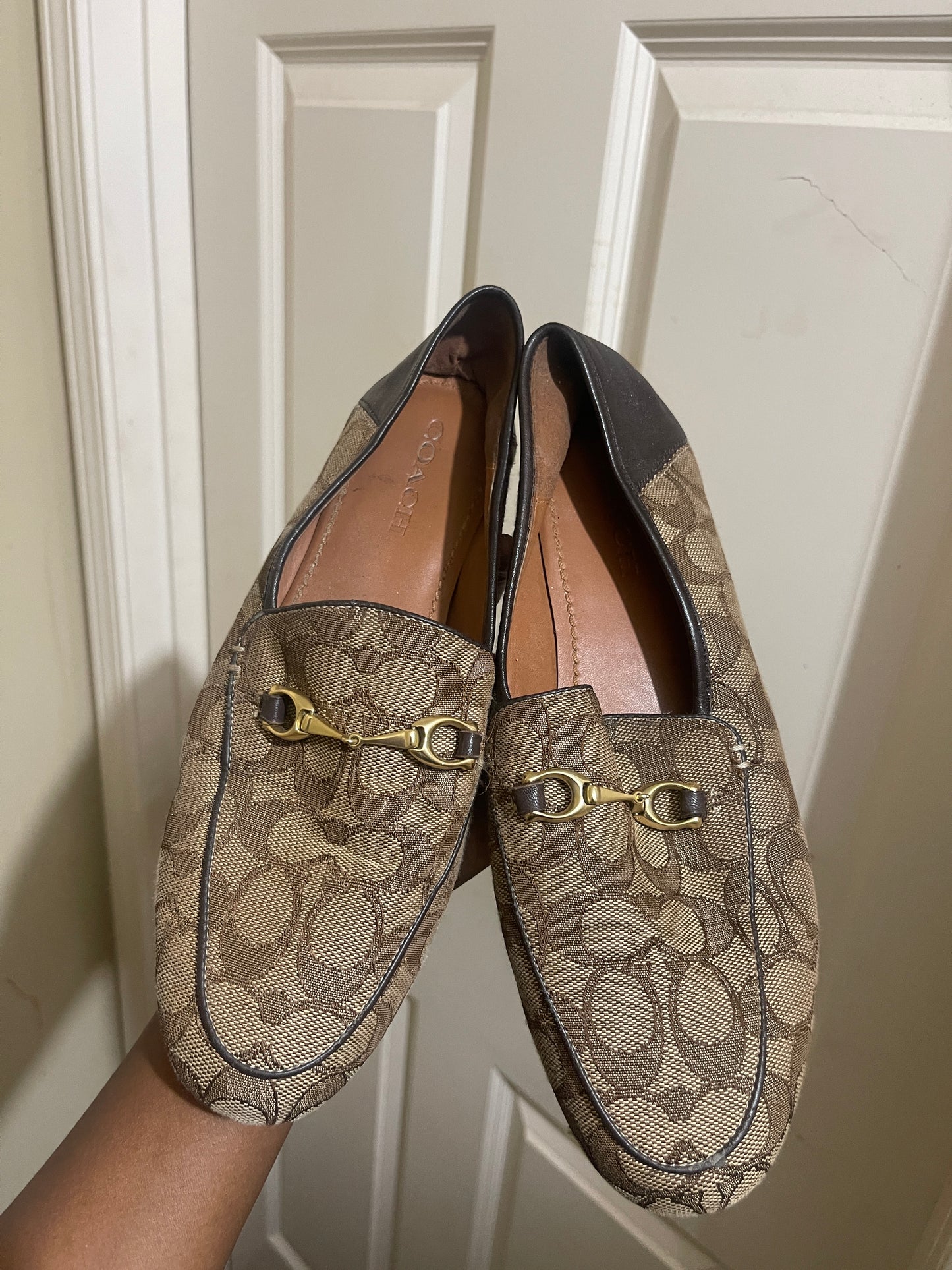 Coach flats brown women sz 9