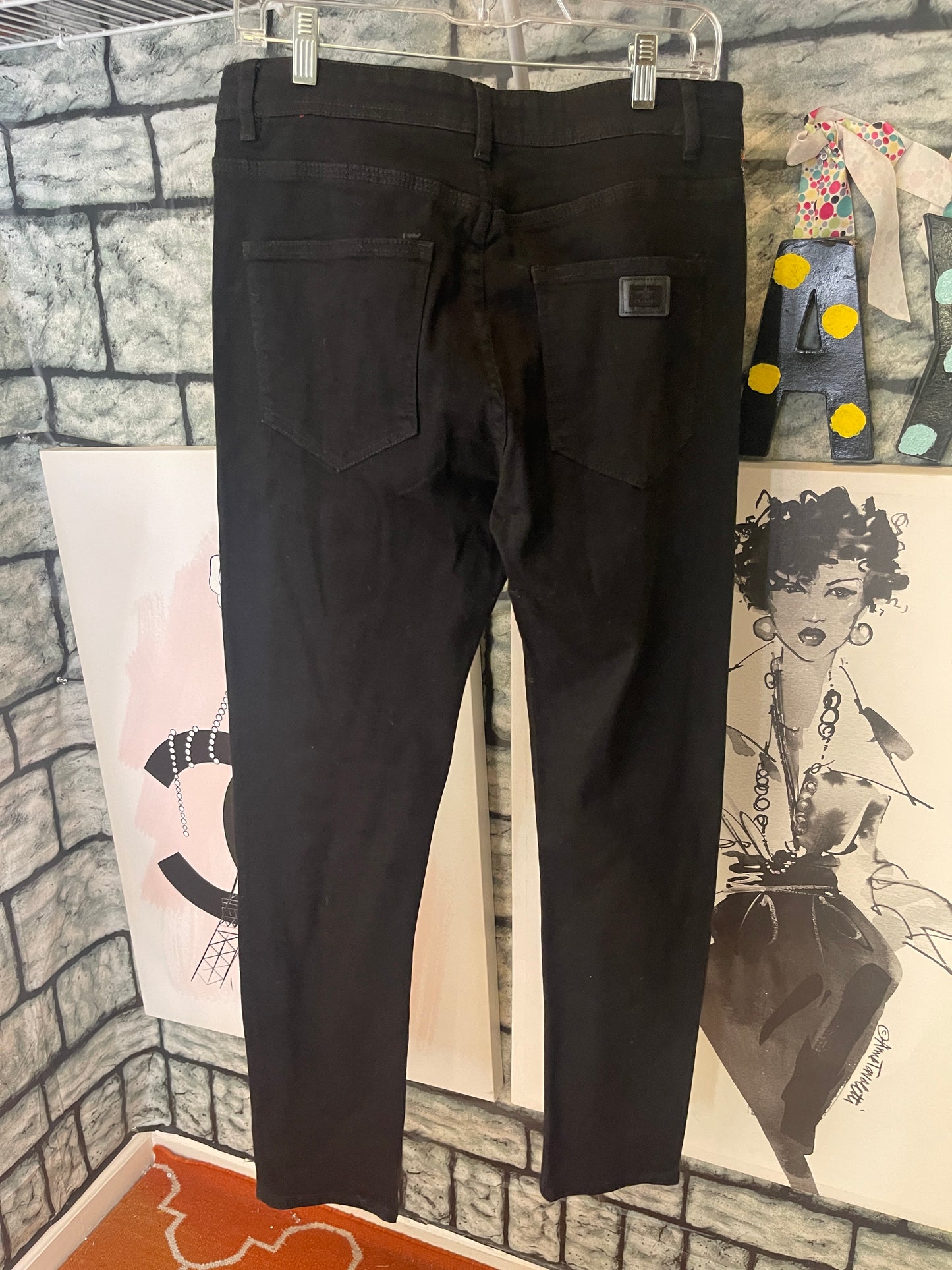 Barabas Black Gold Jeans Men sz 36