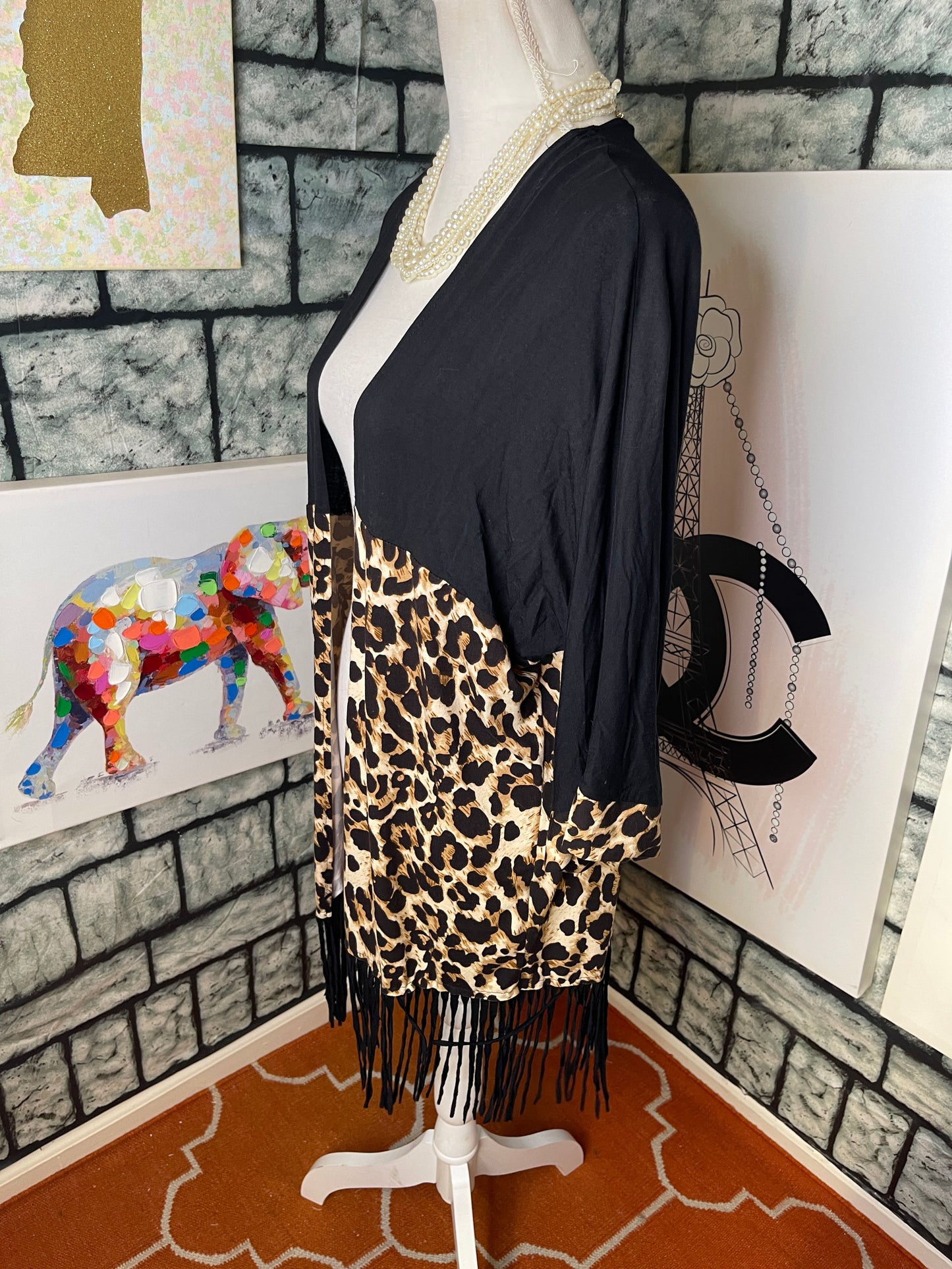 Southern Stitch Black Brown Cover Women sz Small / Medium