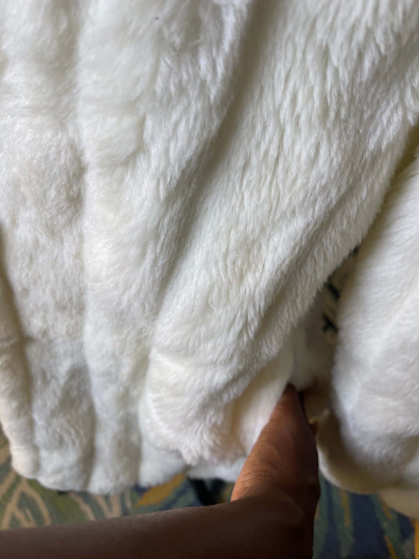 Syphony White Fur Coat Women sz Small