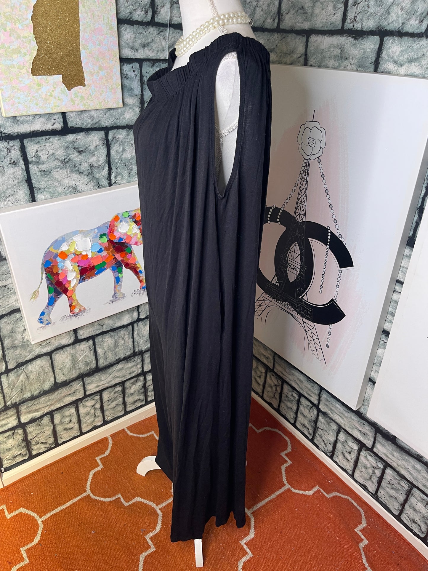 Love In Black Jumpsuit Women sz Medium