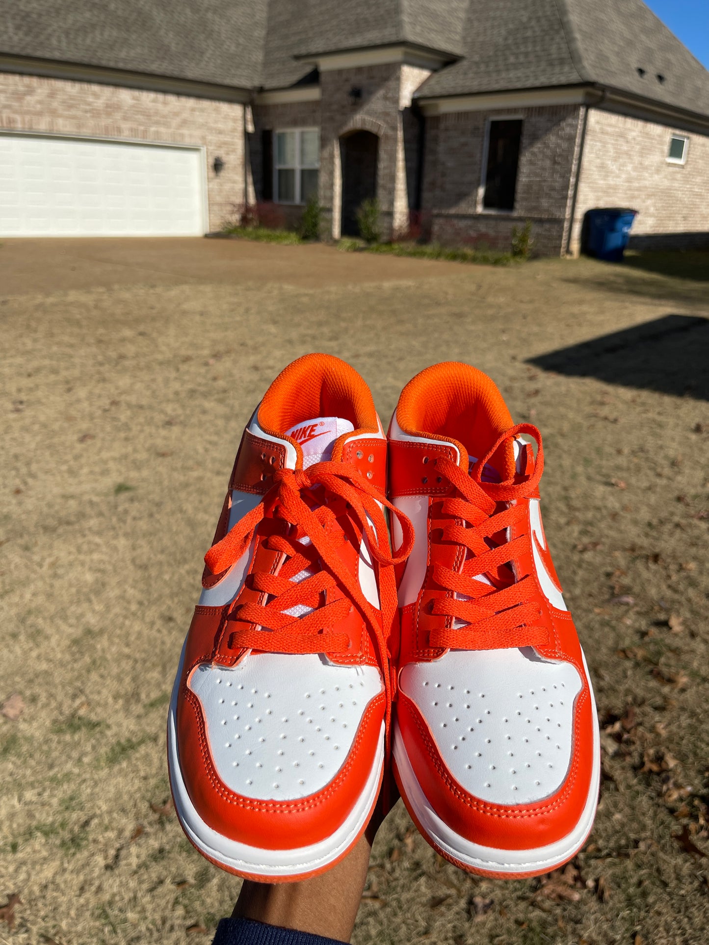 NEW Nike dunks orange white men sz 8.5