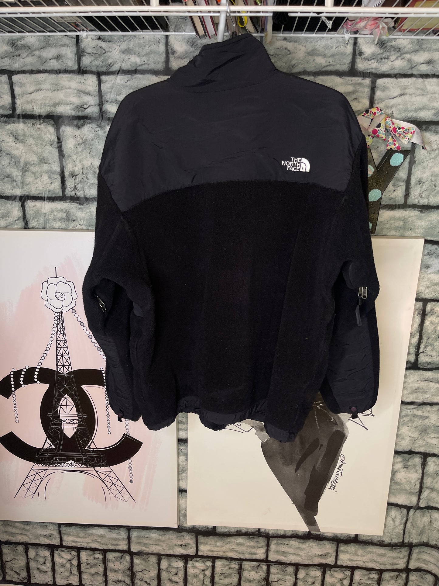 The north face jacket black men sz large