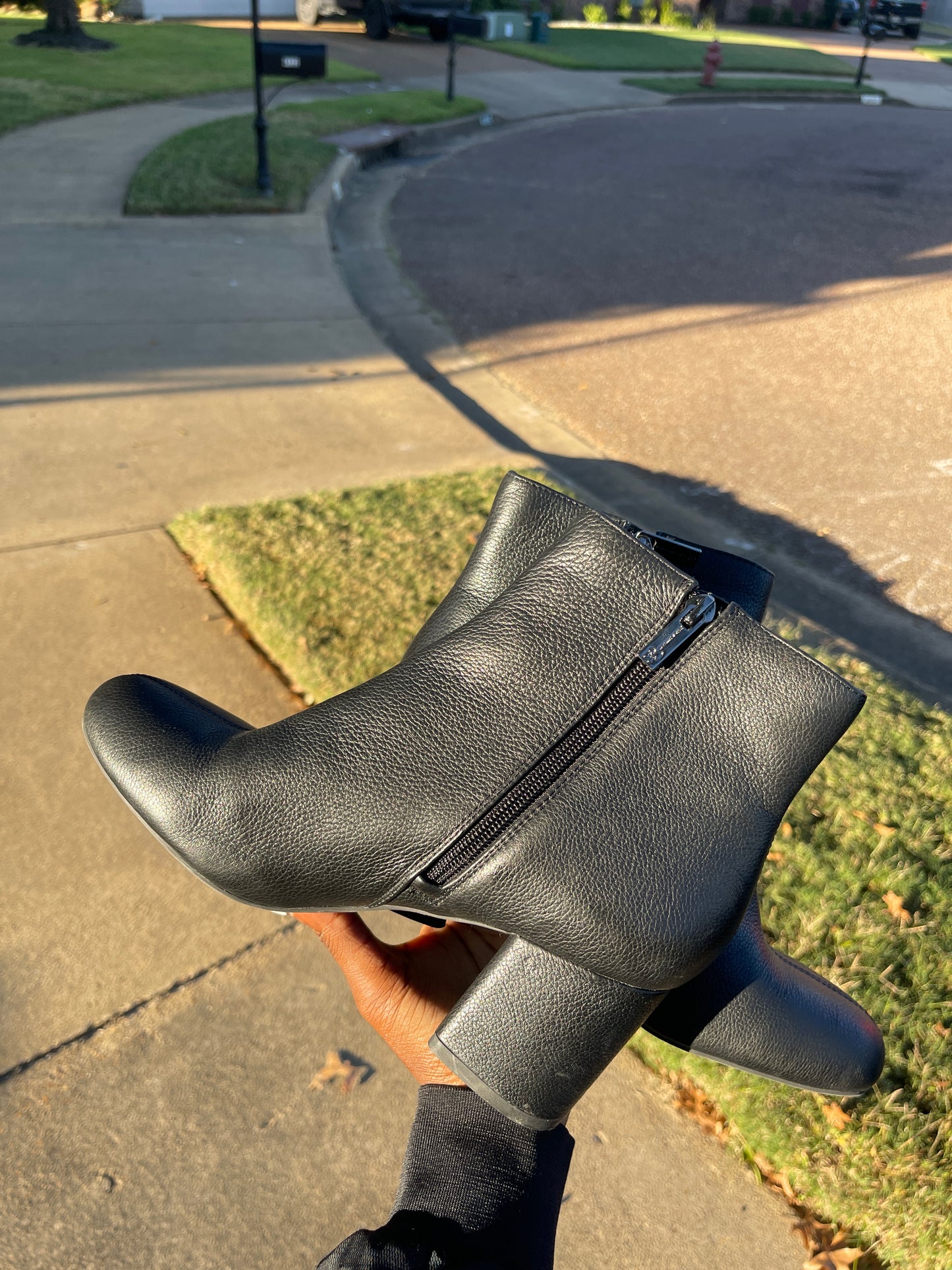 Jessica Simpson black heel boots women sz 8.5