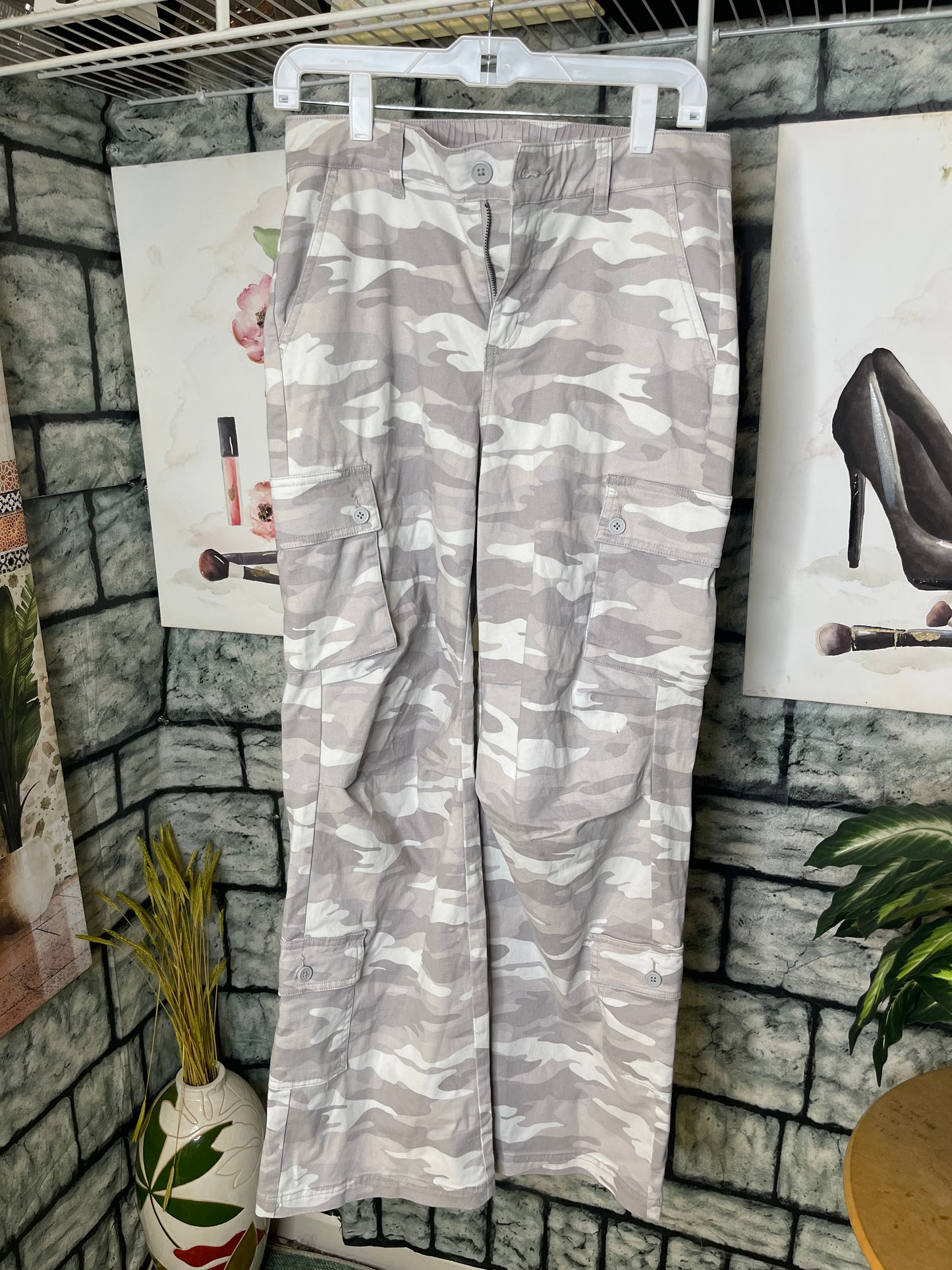 Wild Fable Gray Camo Pants Women sz Small