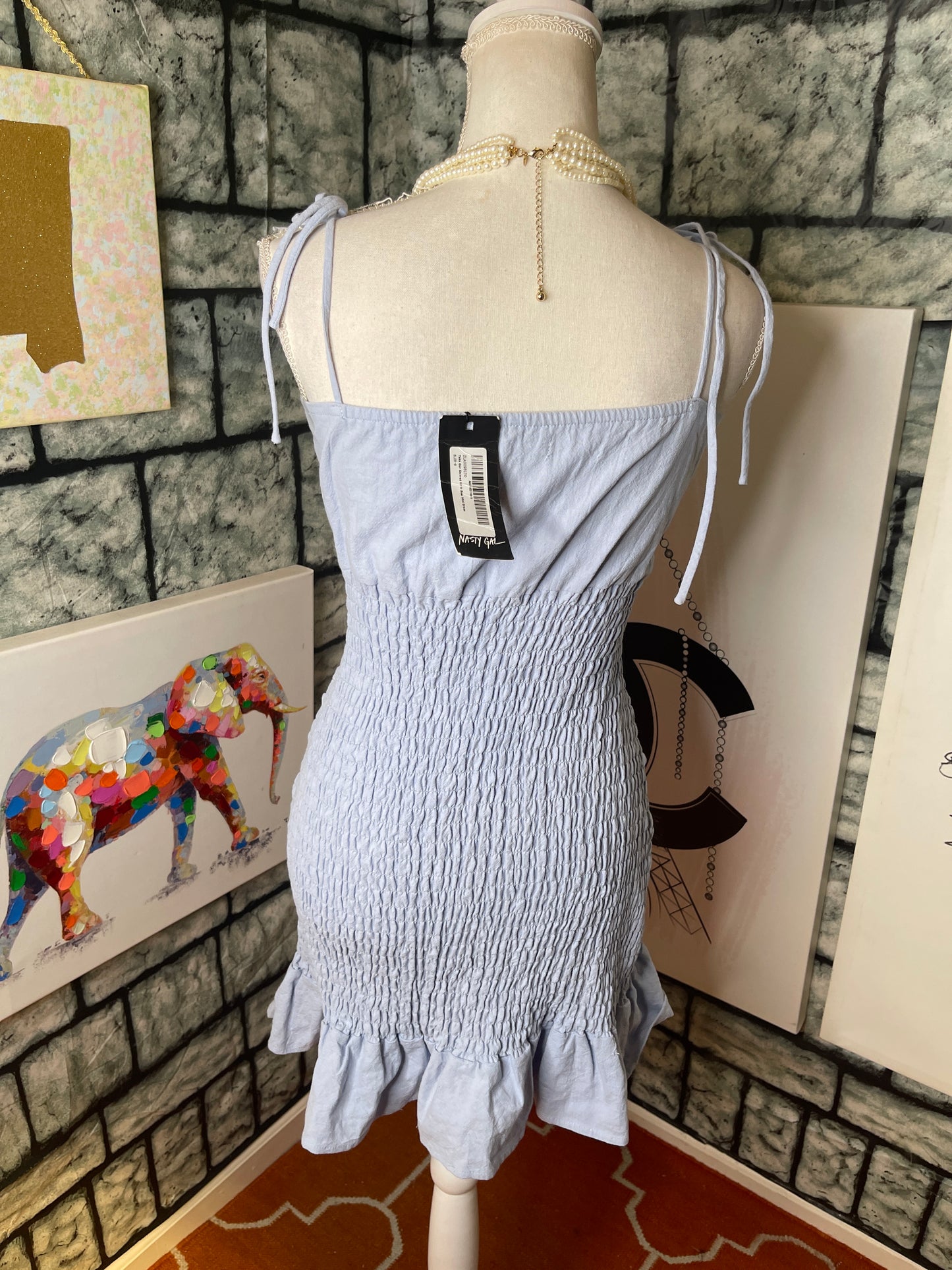 NEW Nasty Gal Blue Dress Women sz 4