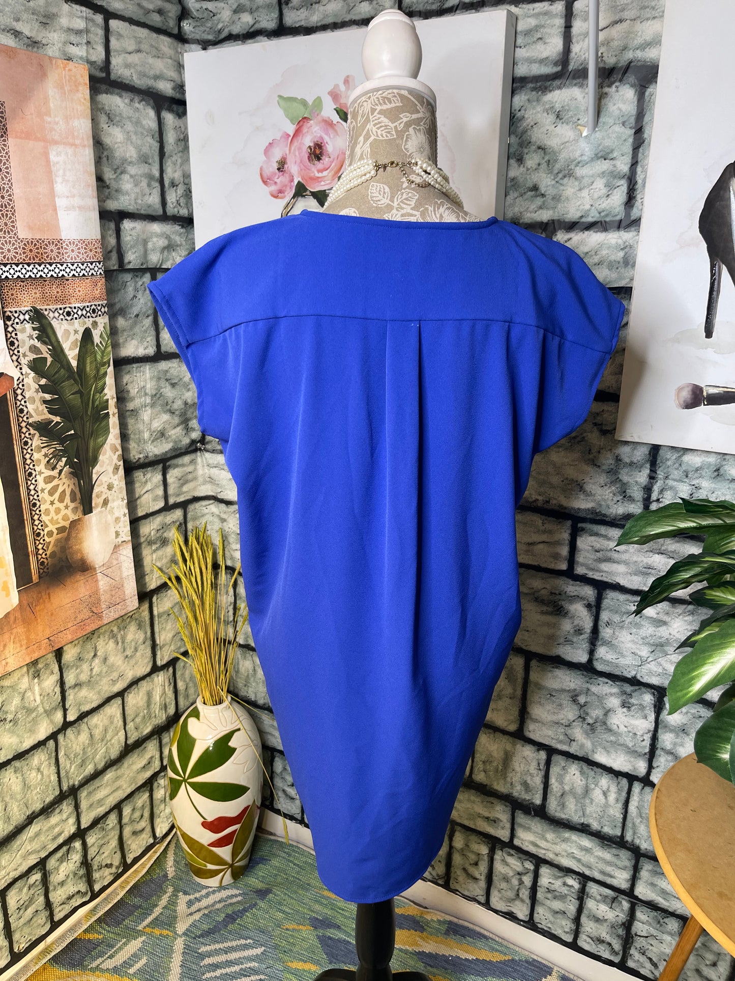 Old Navy Blue Dress Women Sz Small