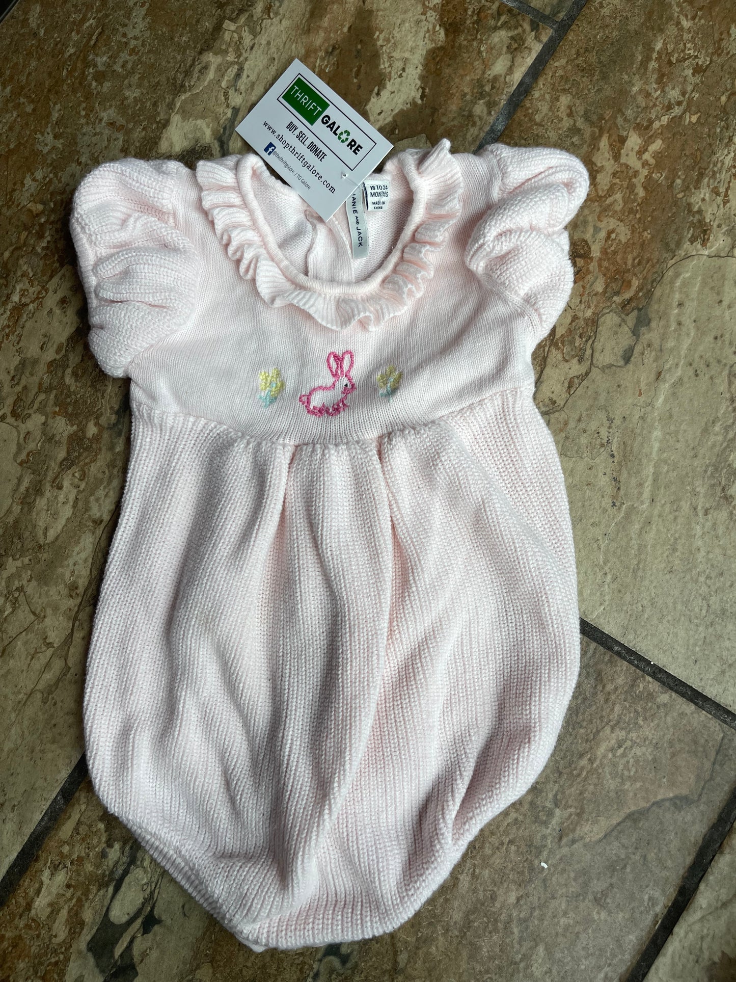 Janie and Jack Pale One Piece Girls sz 18-24M