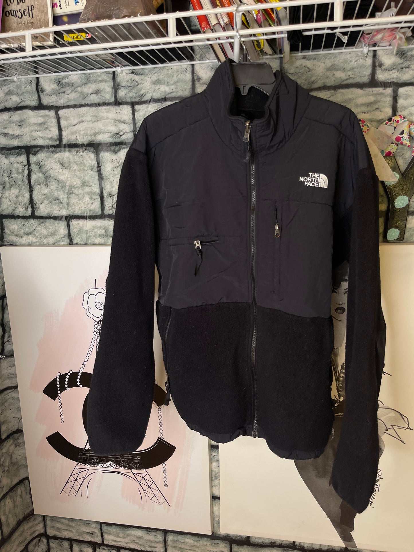The north face jacket black men sz large