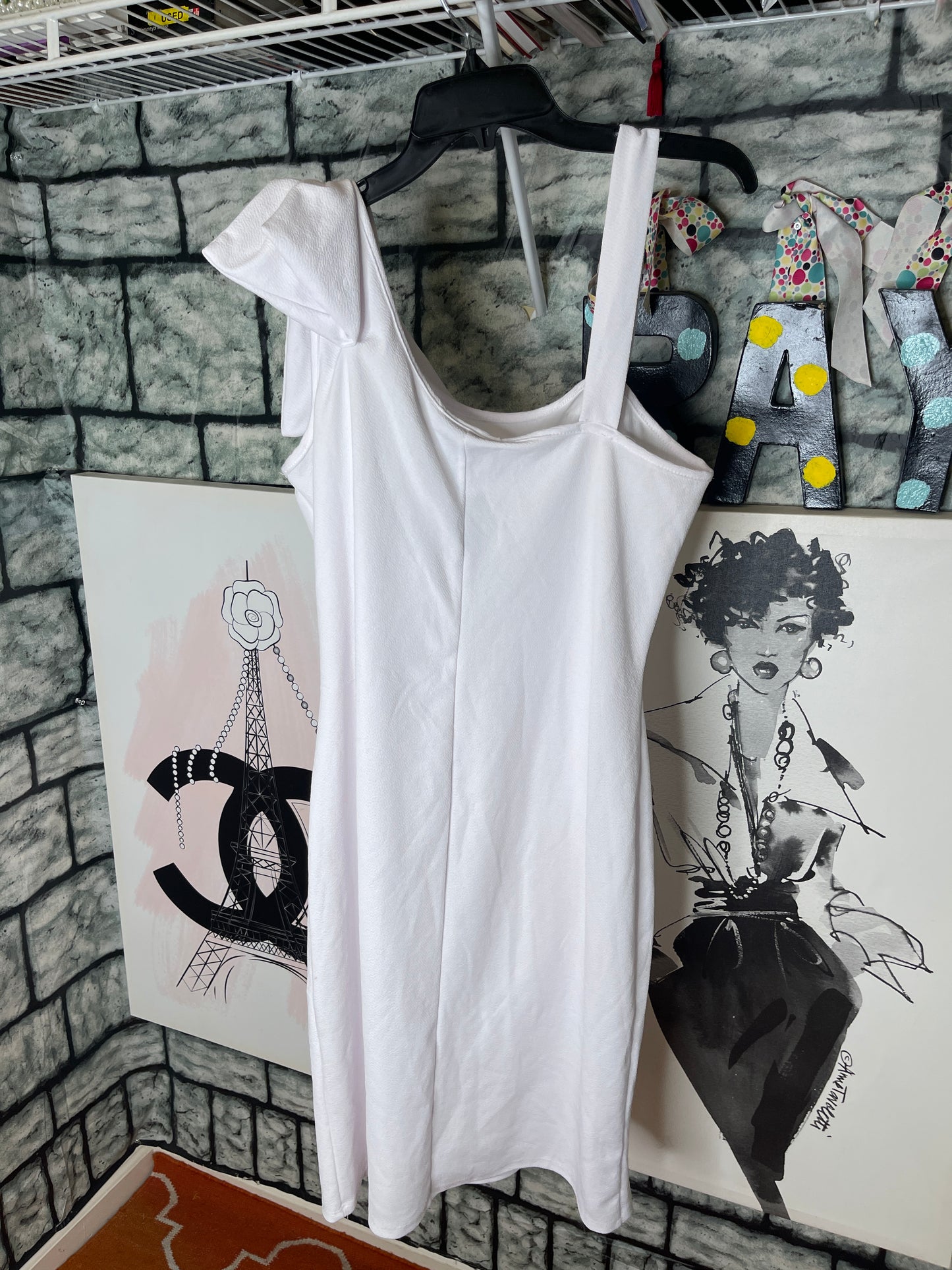 NEW Ashley Stweart White Dress Women sz 14/16