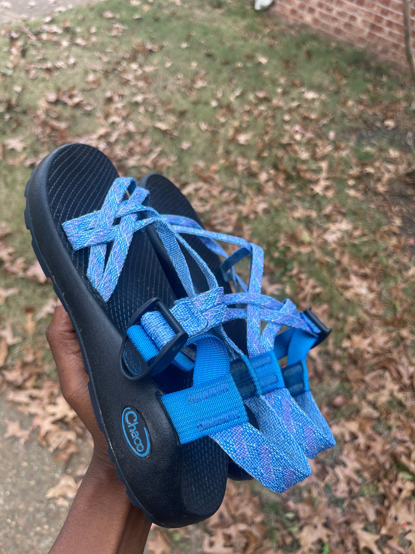 Chaco blue sandals women sz 8