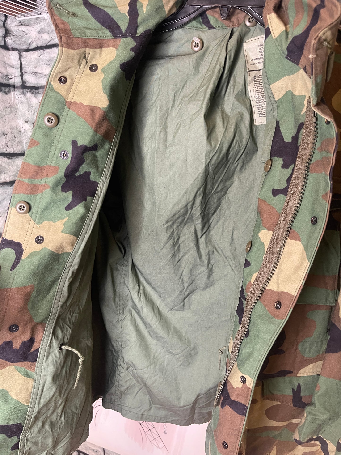 Camo Coat Men Military sz Large
