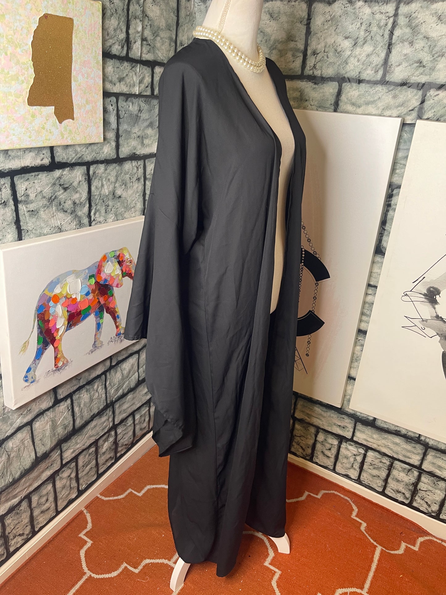NEW Cake black duster cover women sz Medium