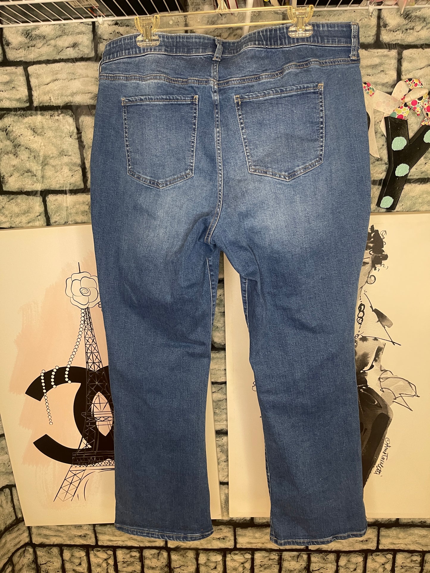 Wednesday Blue Jeans Women sz 18