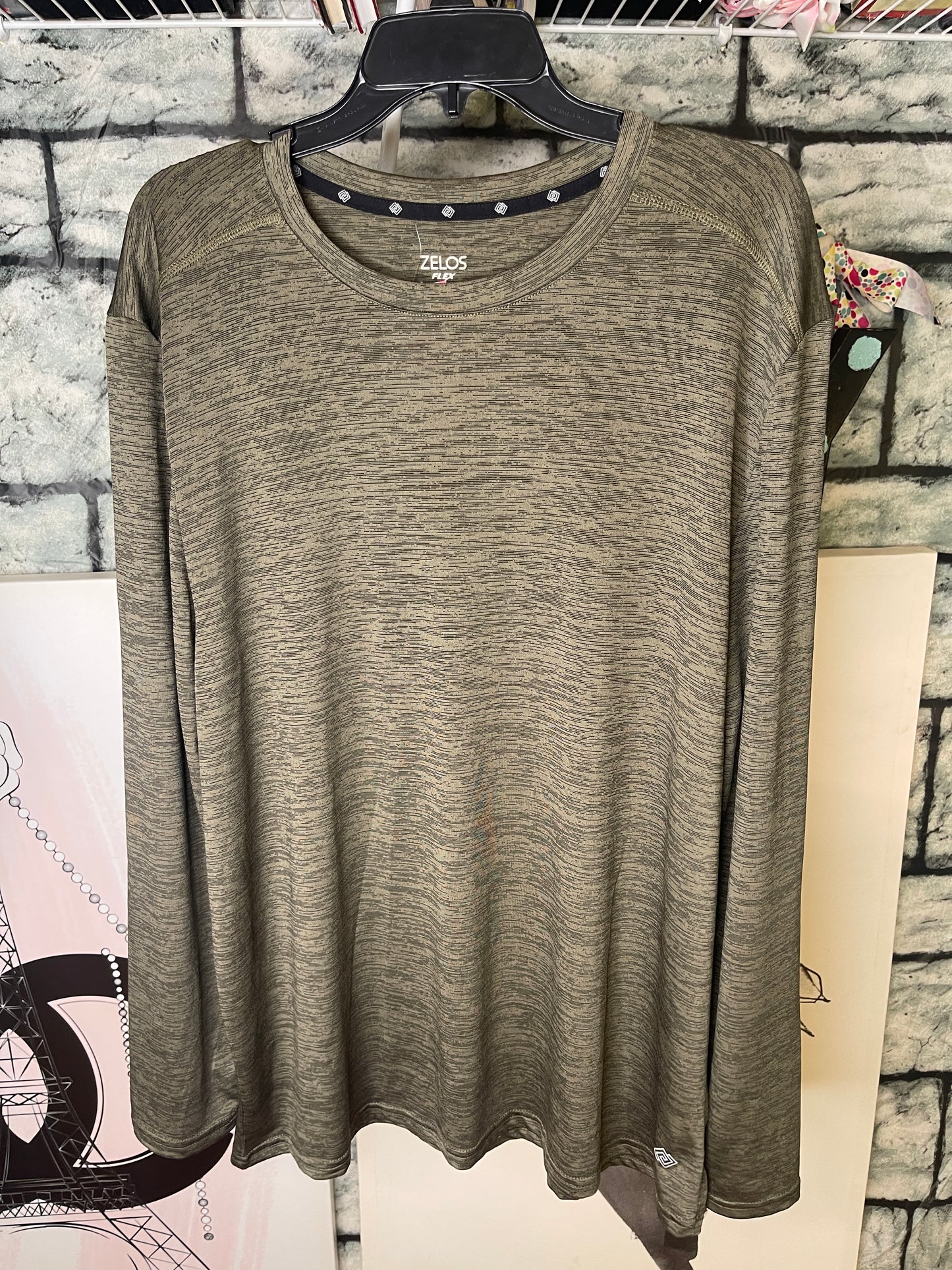 Zelos Activewear Shirt Green Men sz XL