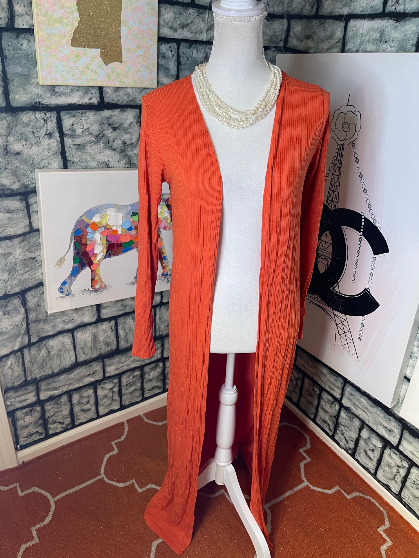 GoodtimeUSA Orange Coverup Women Sz Medium