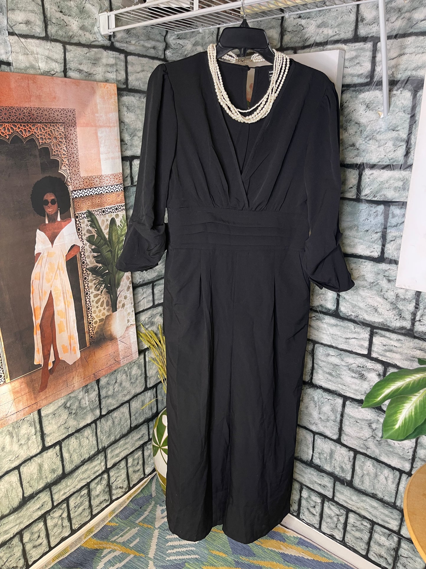 Shein Black Jumpsuit Women sz Large