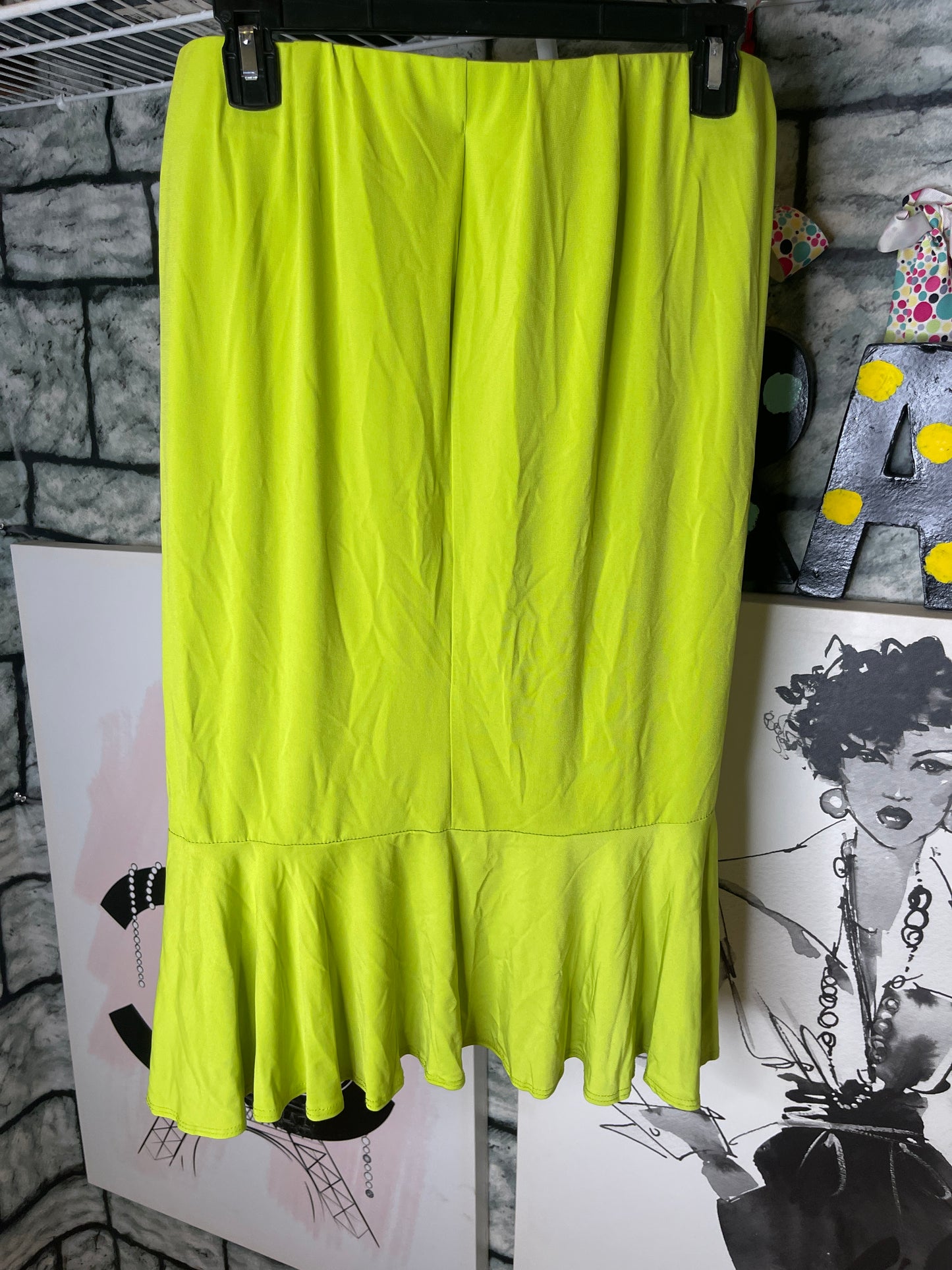 NEW Ashley Stewart Green Skirt Women sz 14/16