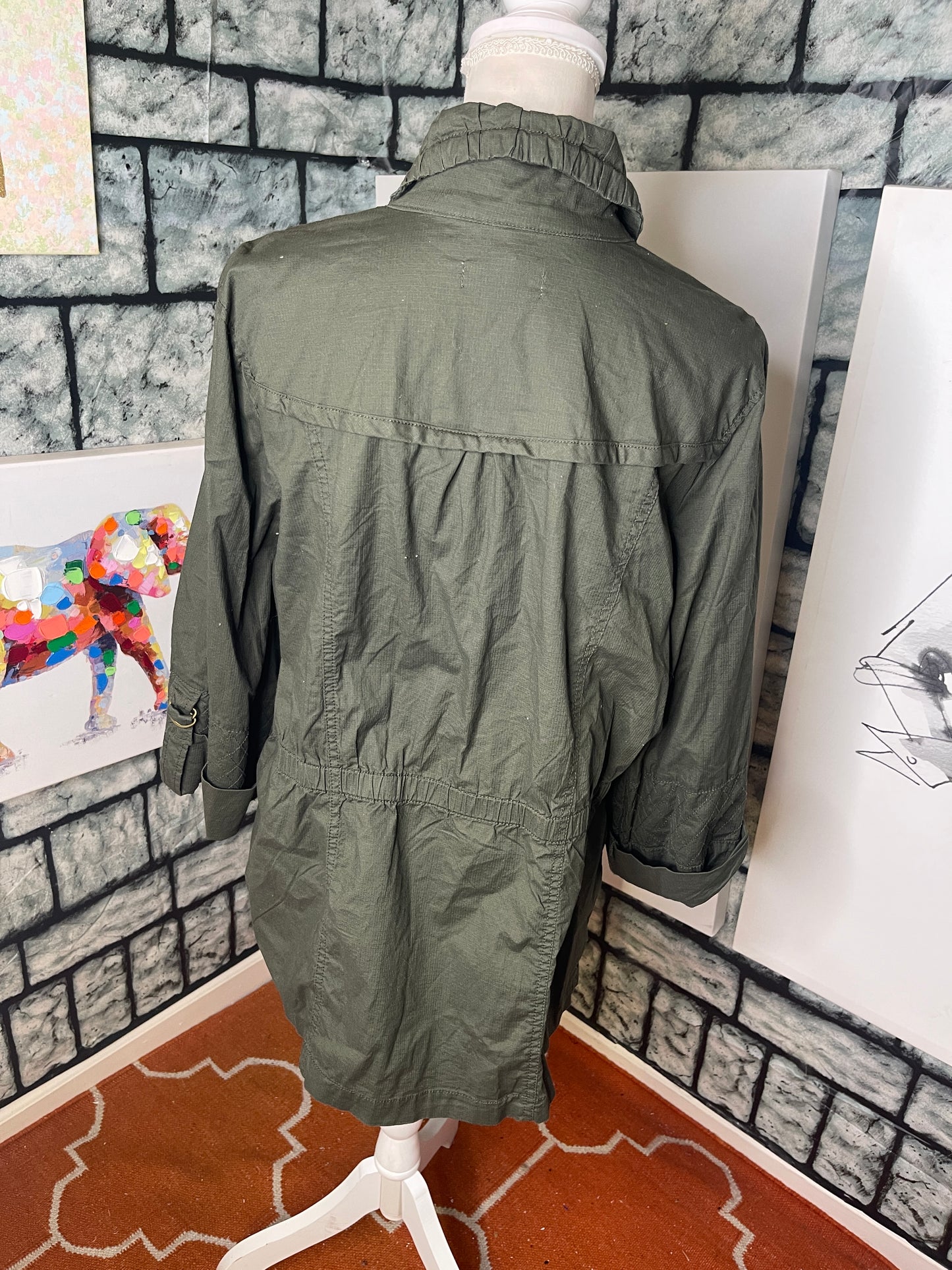 Dress Barn Green Jacket Women sz 2XL