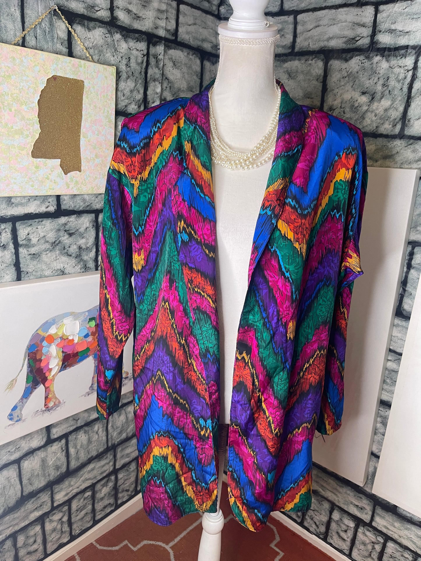 Tan Joy Colorful Cover Women sz Medium