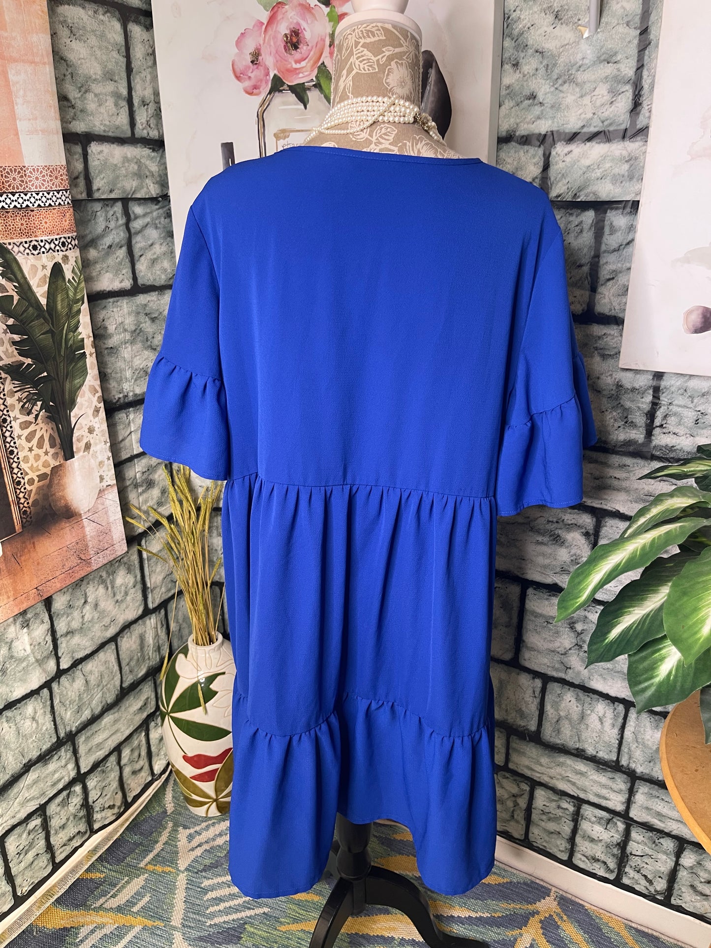 Shein Blue Dress Women sz 1XL