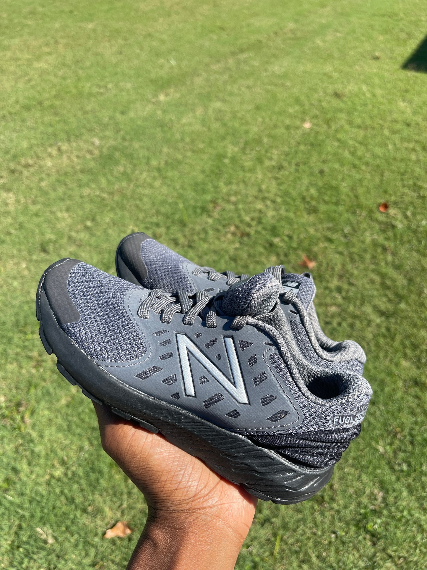 New Balance Gray Boys sz 13