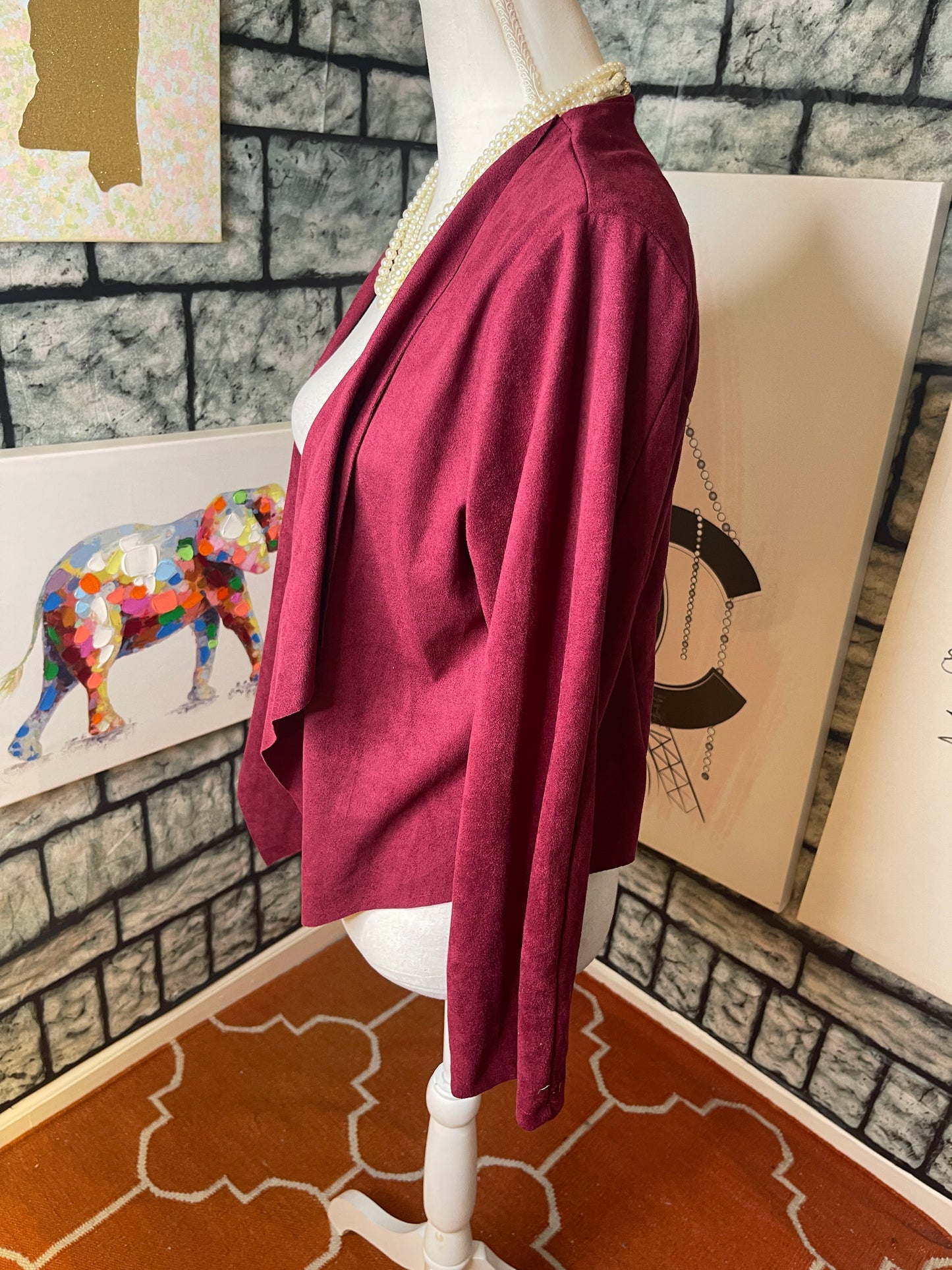 Burgundy Cover Women sz XL