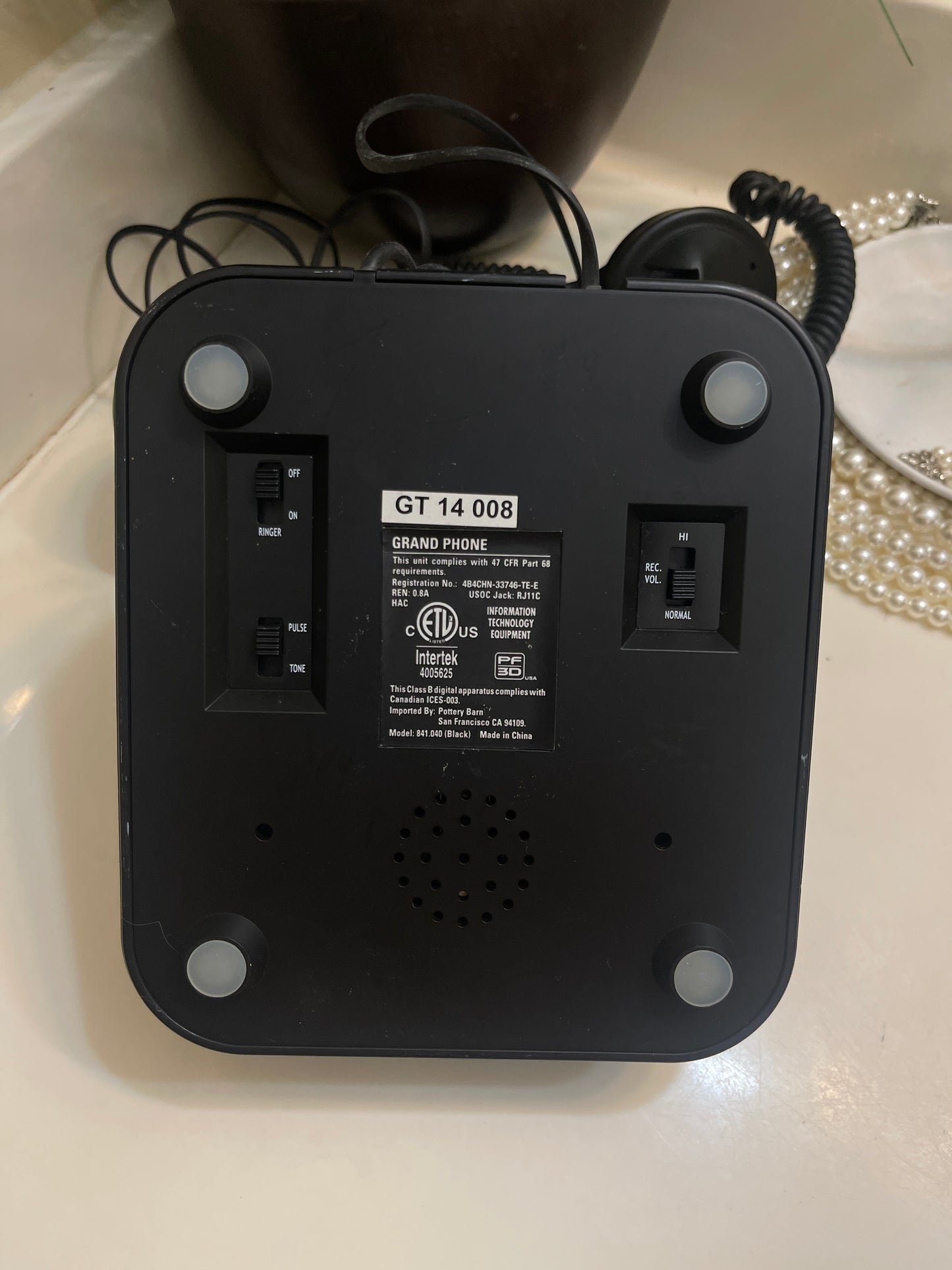 Pottery Barn Accents Retro phone