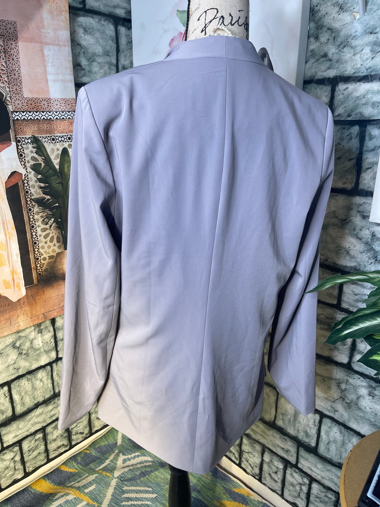 Gray Blazer Women sz Large