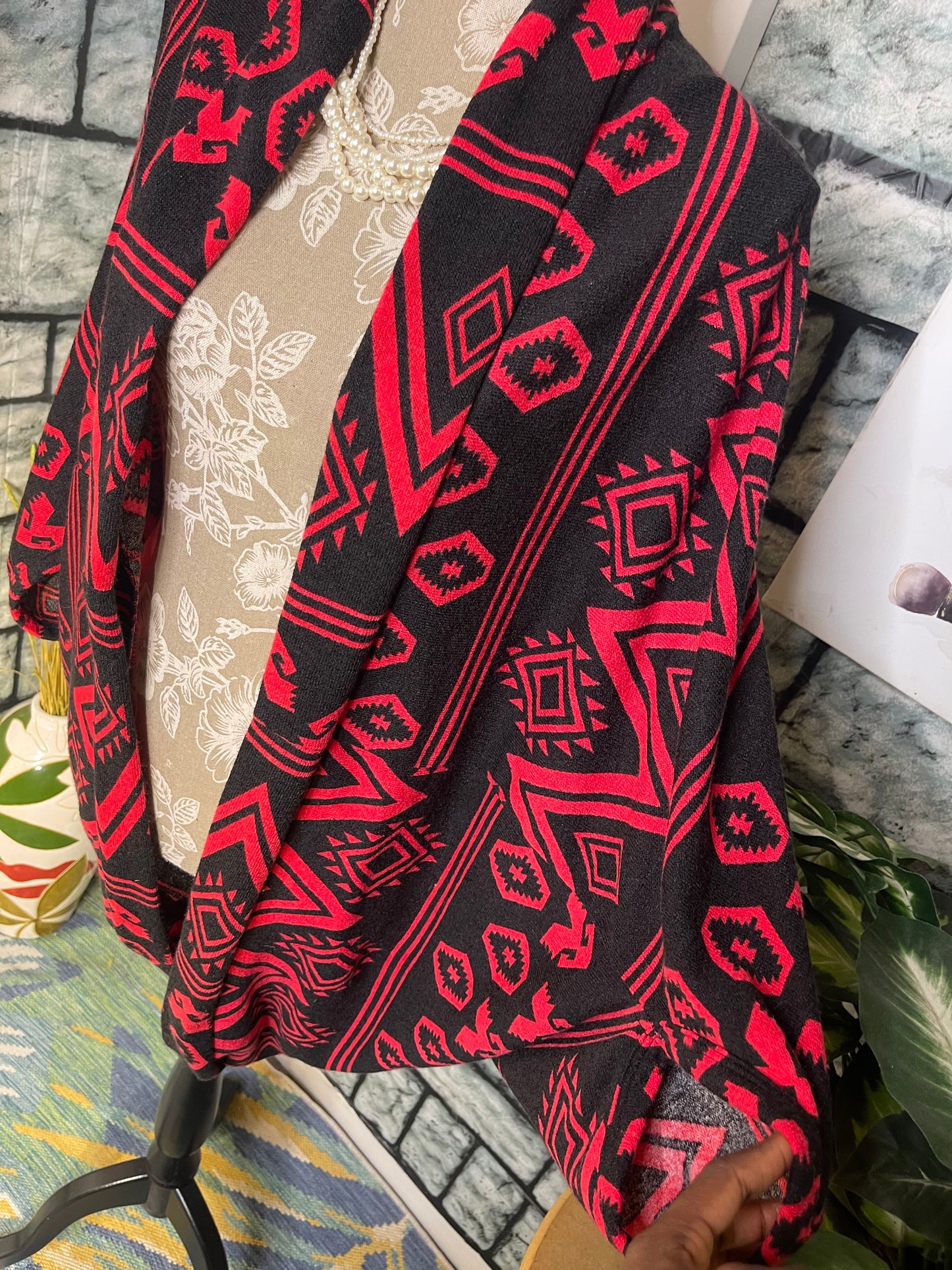 Brise & Blue Red black Cover Women sz Medium