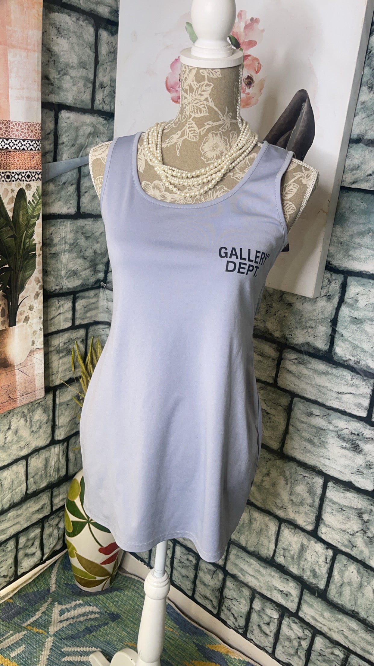 "Gallery Dept" Gray Dress Women sz Large