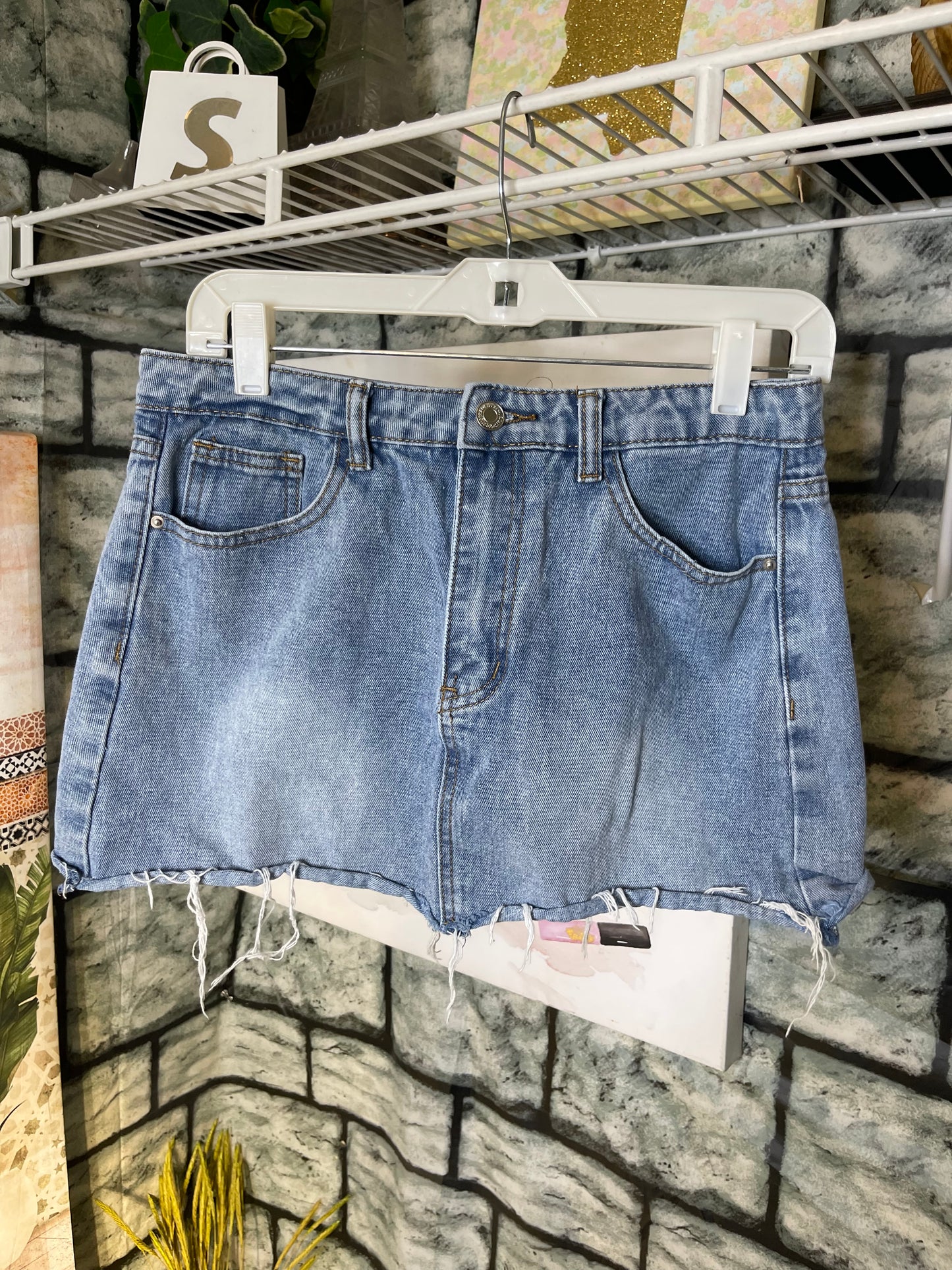 Blue Denim Skirt Women sz Small